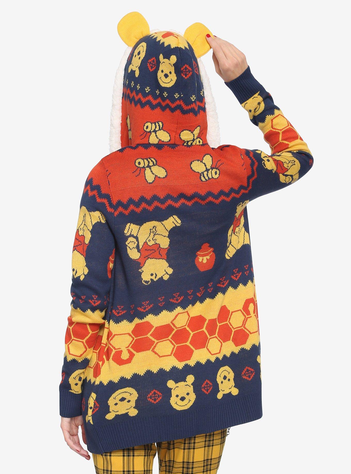 Disney Winnie The Pooh Fair Isle Sherpa Open Cardigan, MULTI, alternate