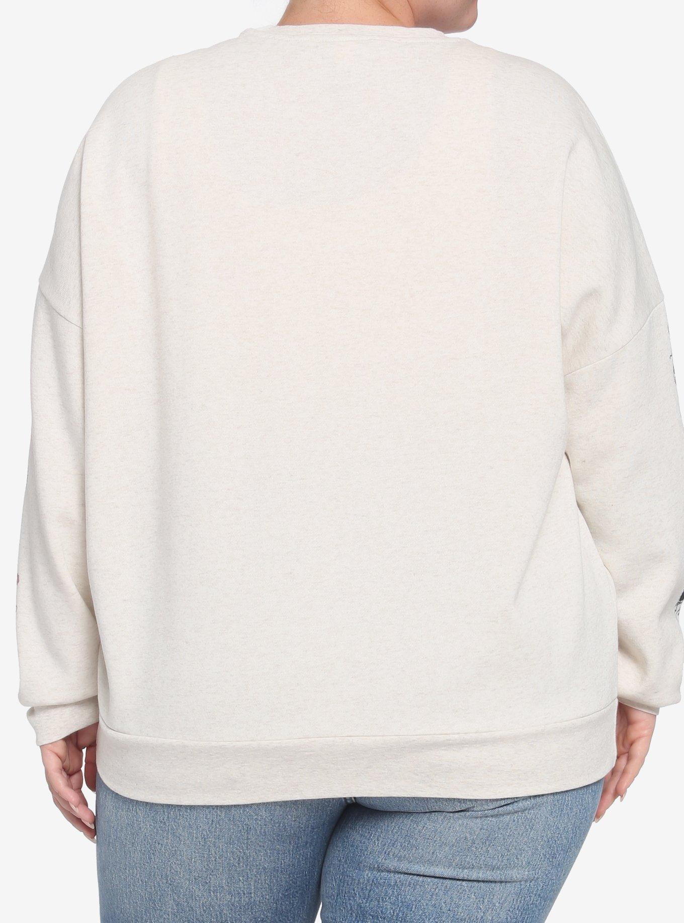 Her Universe Studio Ghibli Spirited Away Soot Sprites Japanese Text Sweatshirt Plus Size, MULTI, alternate