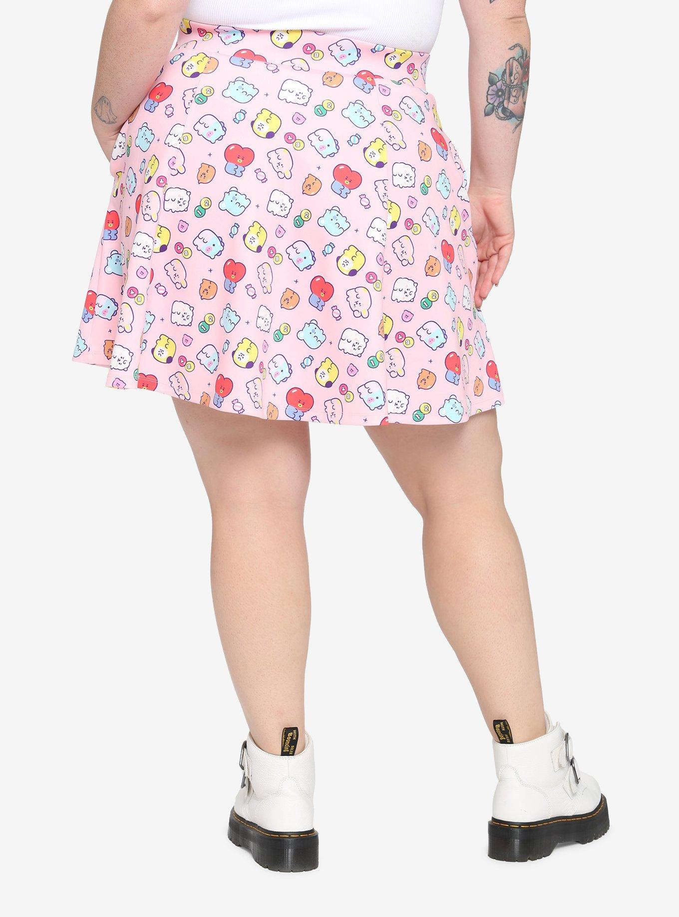 BT21 Jelly Candy Zipper Skirt Plus Size, MULTI, alternate