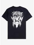Venom Black & White We Are Venom Face T-Shirt, BLACK, alternate