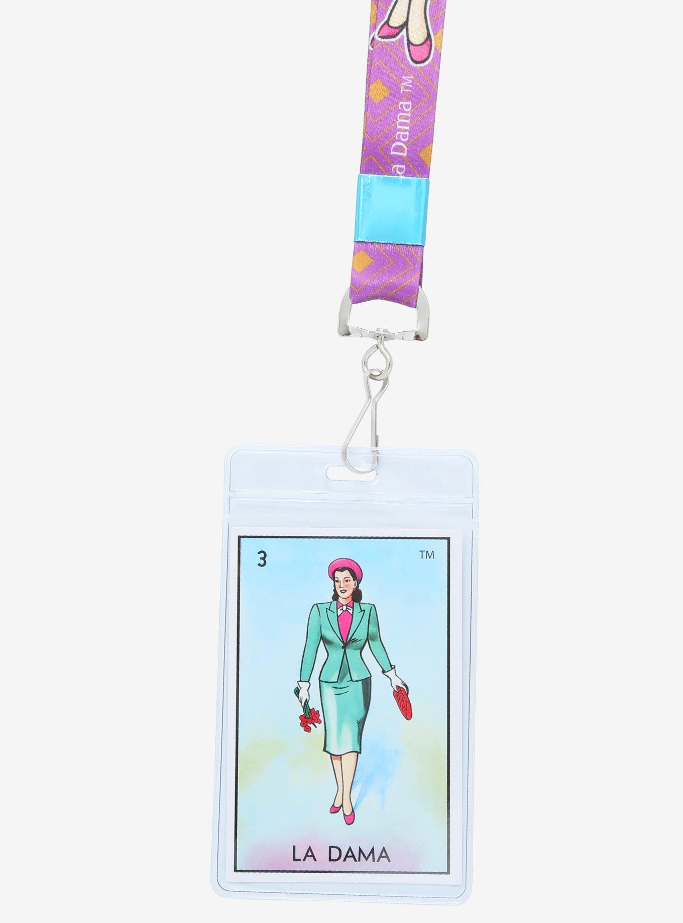 Loteria La Dama Lanyard, , alternate