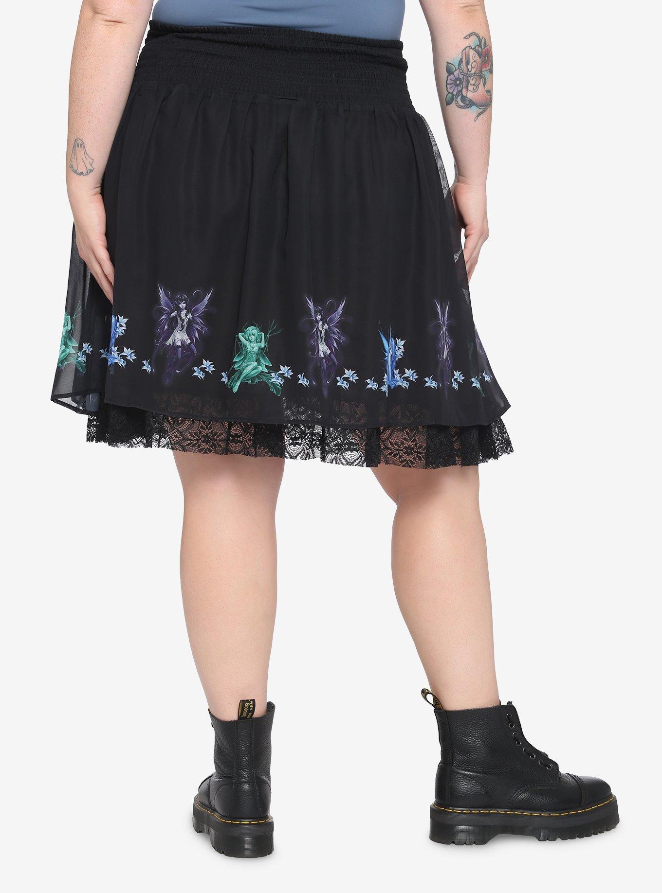 Fairies By Trick Lace Skirt Plus Size, MULTI, alternate