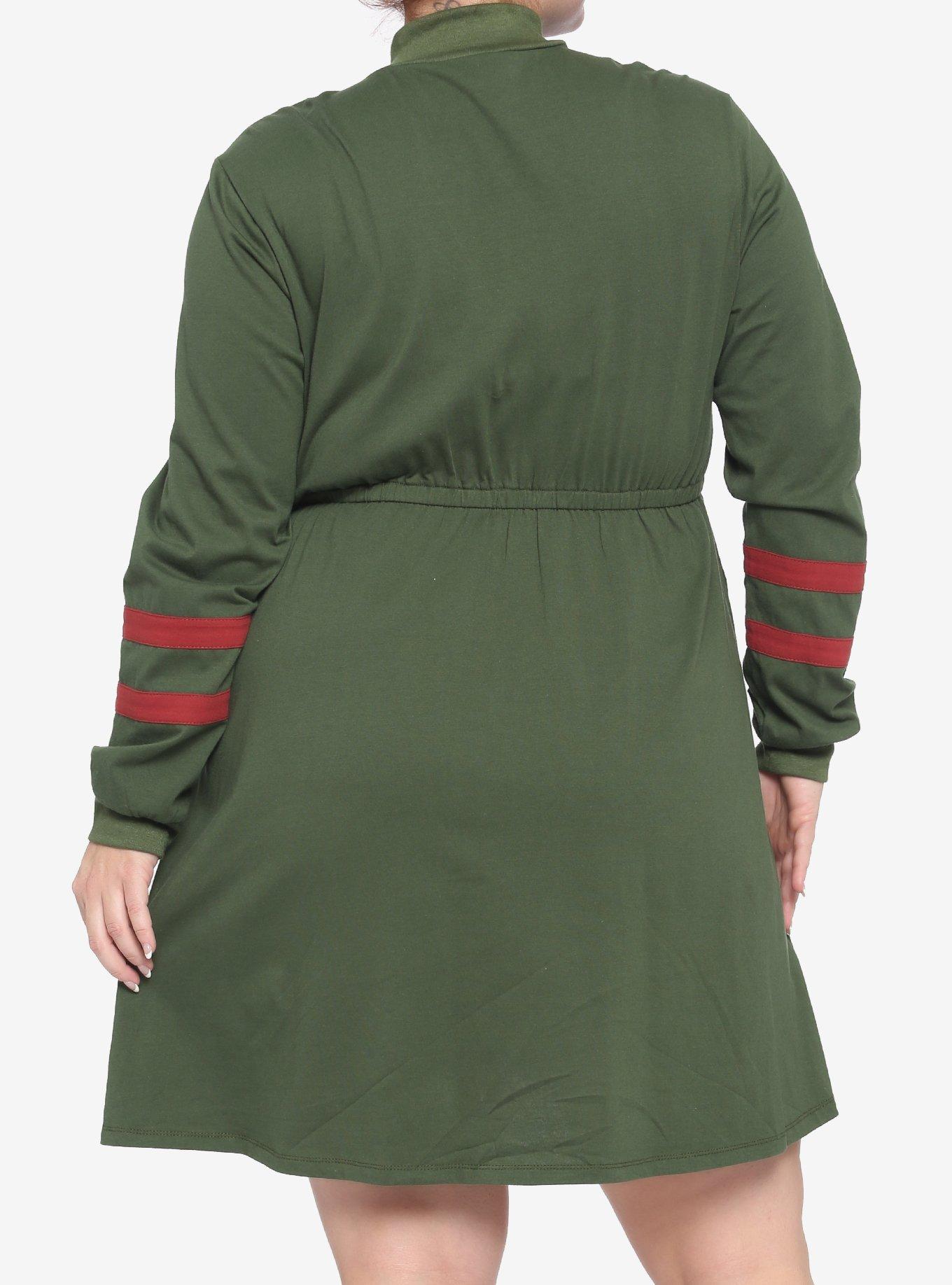 Her Universe Star Wars Boba Fett Zip-Neck Long-Sleeve Dress Plus Size, MULTI, alternate