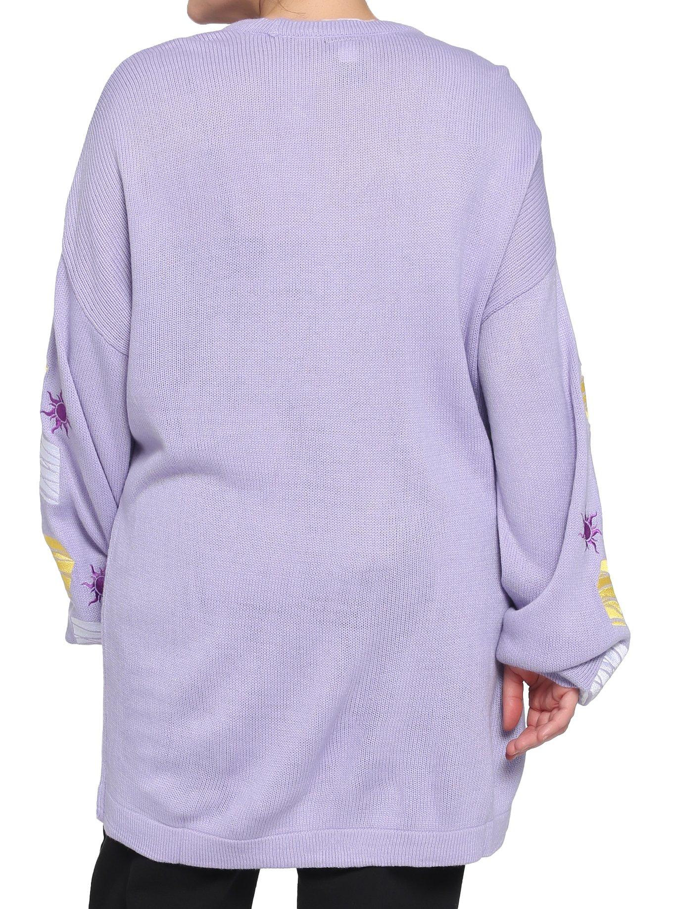 Disney Tangled Pascal & Lanterns Girls Open Cardigan Plus Size, MULTI, alternate