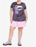 Jujutsu Kaisen Chibi Satoru Gojo Wash Boyfriend Fit Girls T-Shirt Plus Size, MULTI, alternate