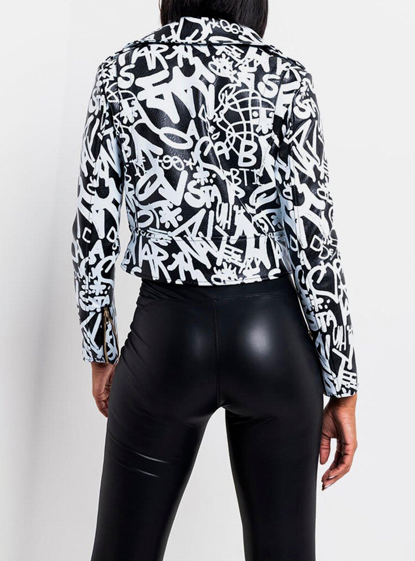 Azalea Wang No Games Moto Jacket, BLACK, alternate