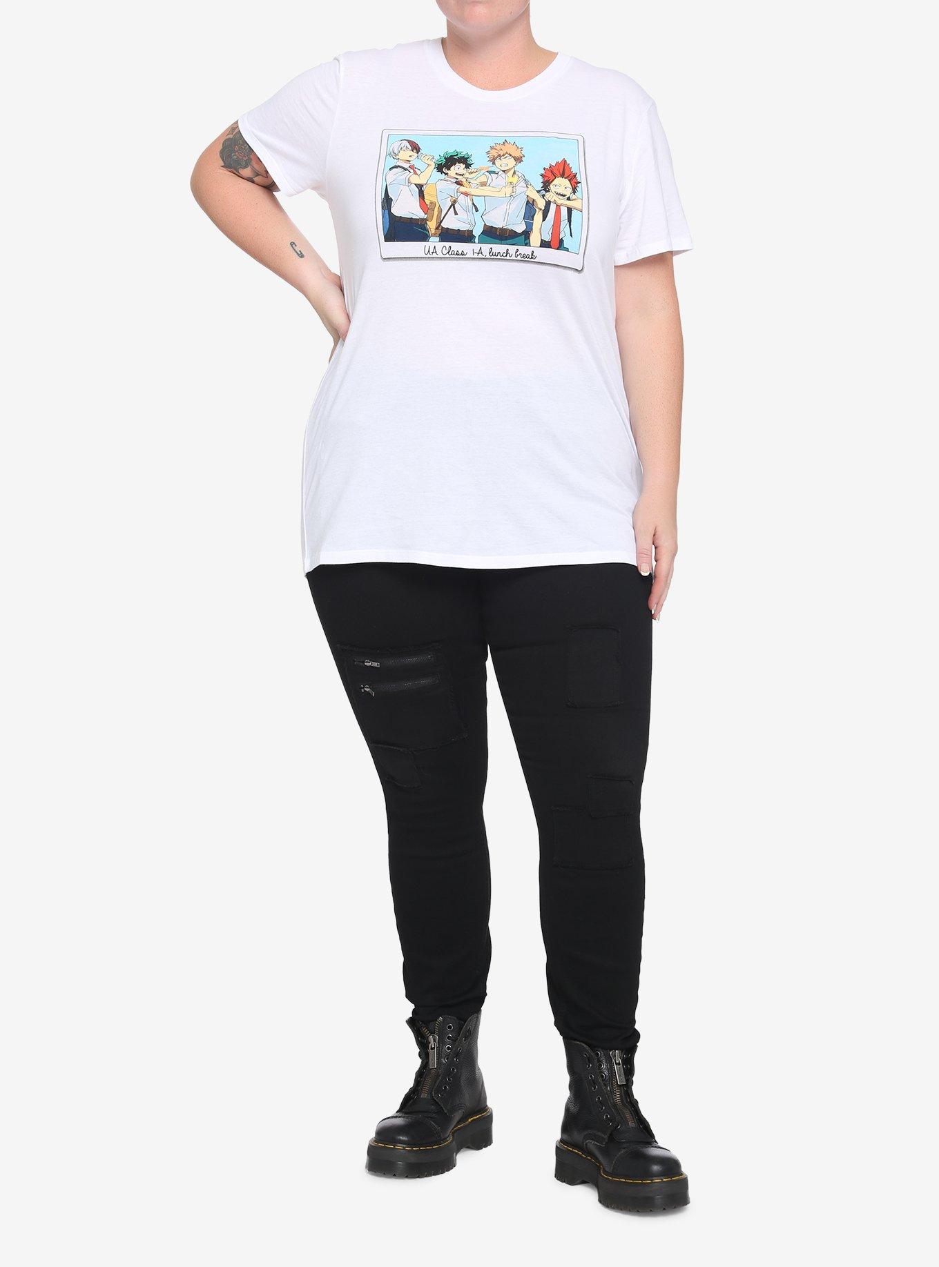 My Hero Academia Class 1-A Lunch Break Girls T-Shirt Plus Size, MULTI, alternate