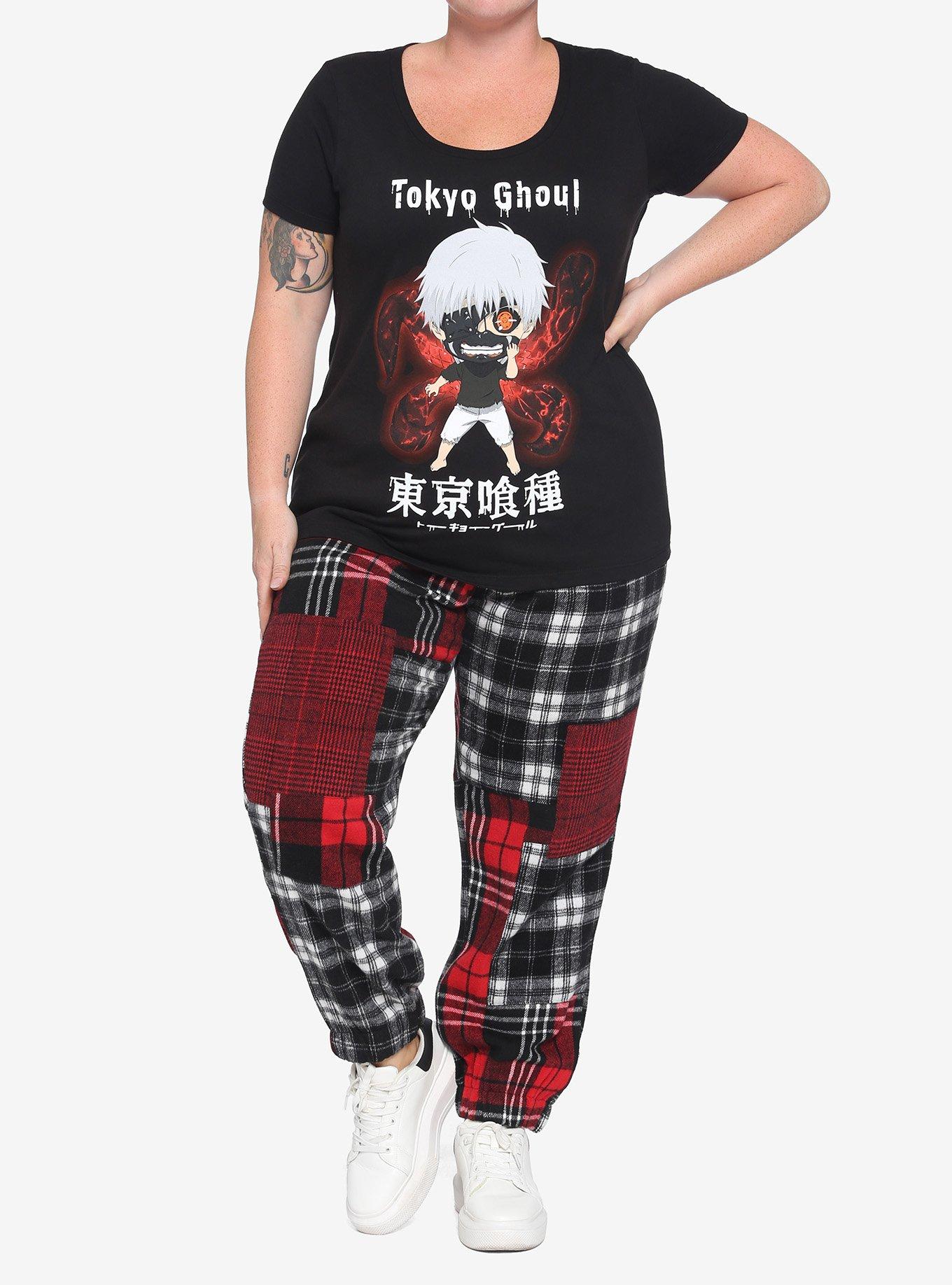 Tokyo Ghoul Chibi Kaneki Girls T-Shirt Plus Size, MULTI, alternate