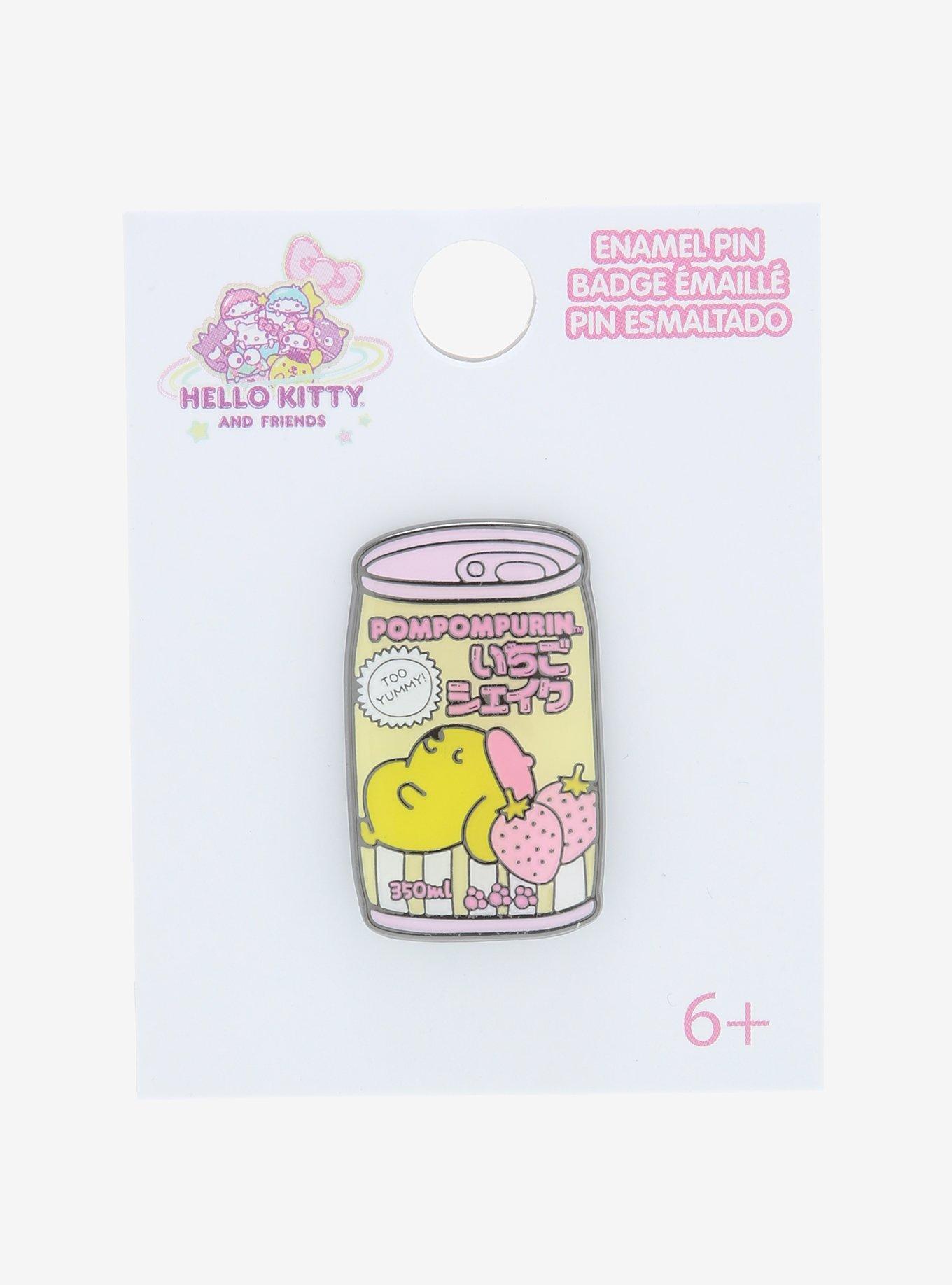 Pompompurin Drink Enamel Pin, , alternate