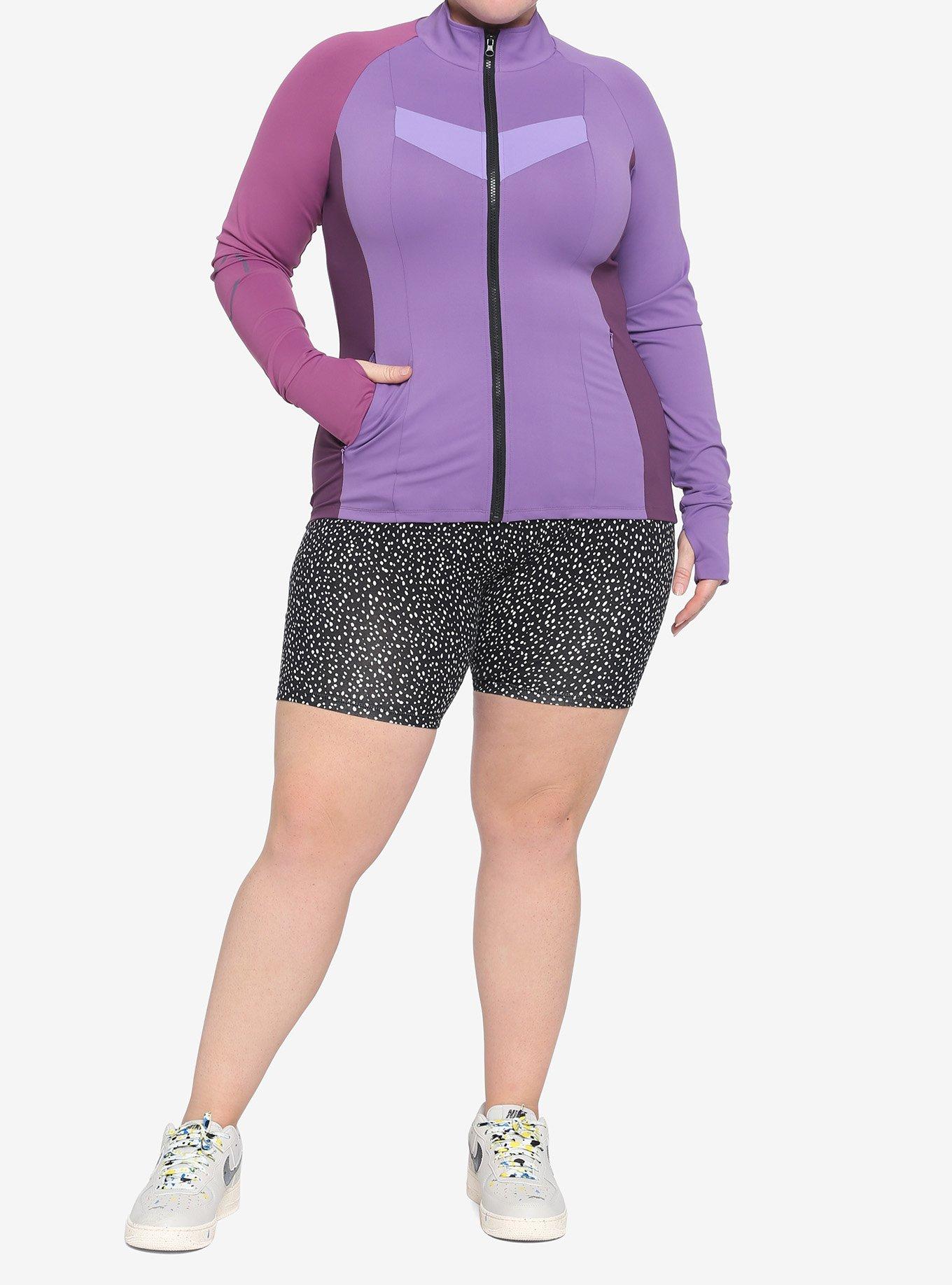 Her Universe Marvel Hawkeye Kate Bishop Track Jacket Plus Size, MULTI, alternate