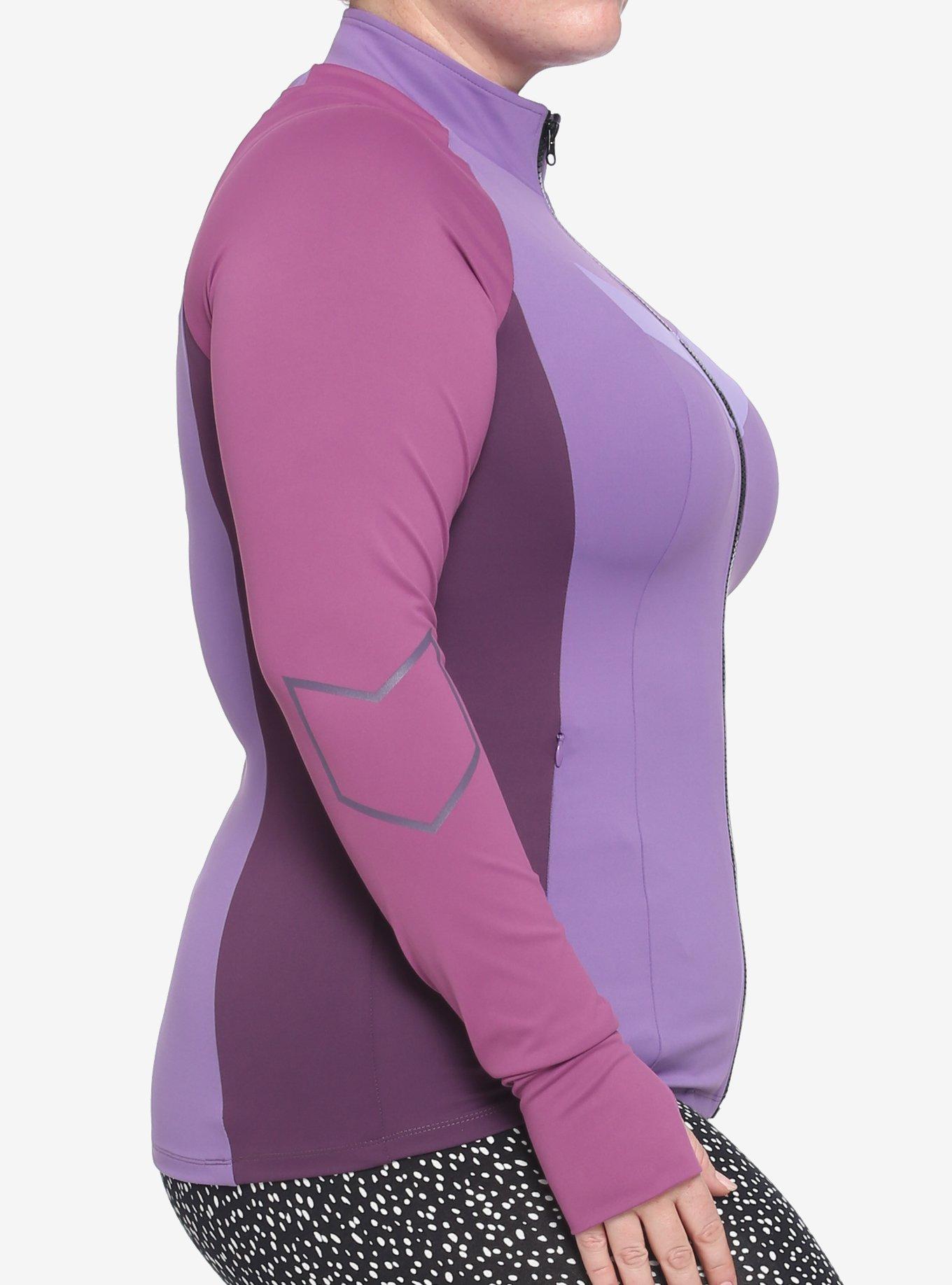 Her Universe Marvel Hawkeye Kate Bishop Track Jacket Plus Size, MULTI, alternate