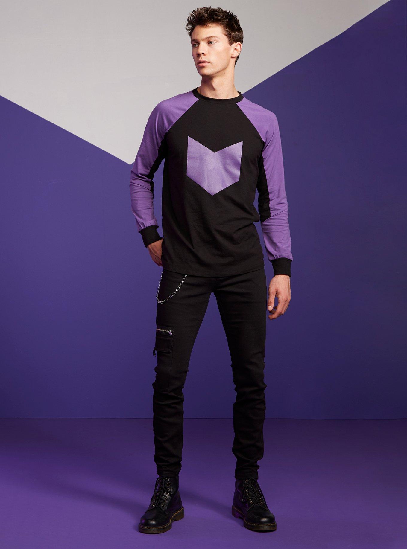 Our Universe Marvel Hawkeye Purple Suit Long-Sleeve T-Shirt, MULTI, alternate