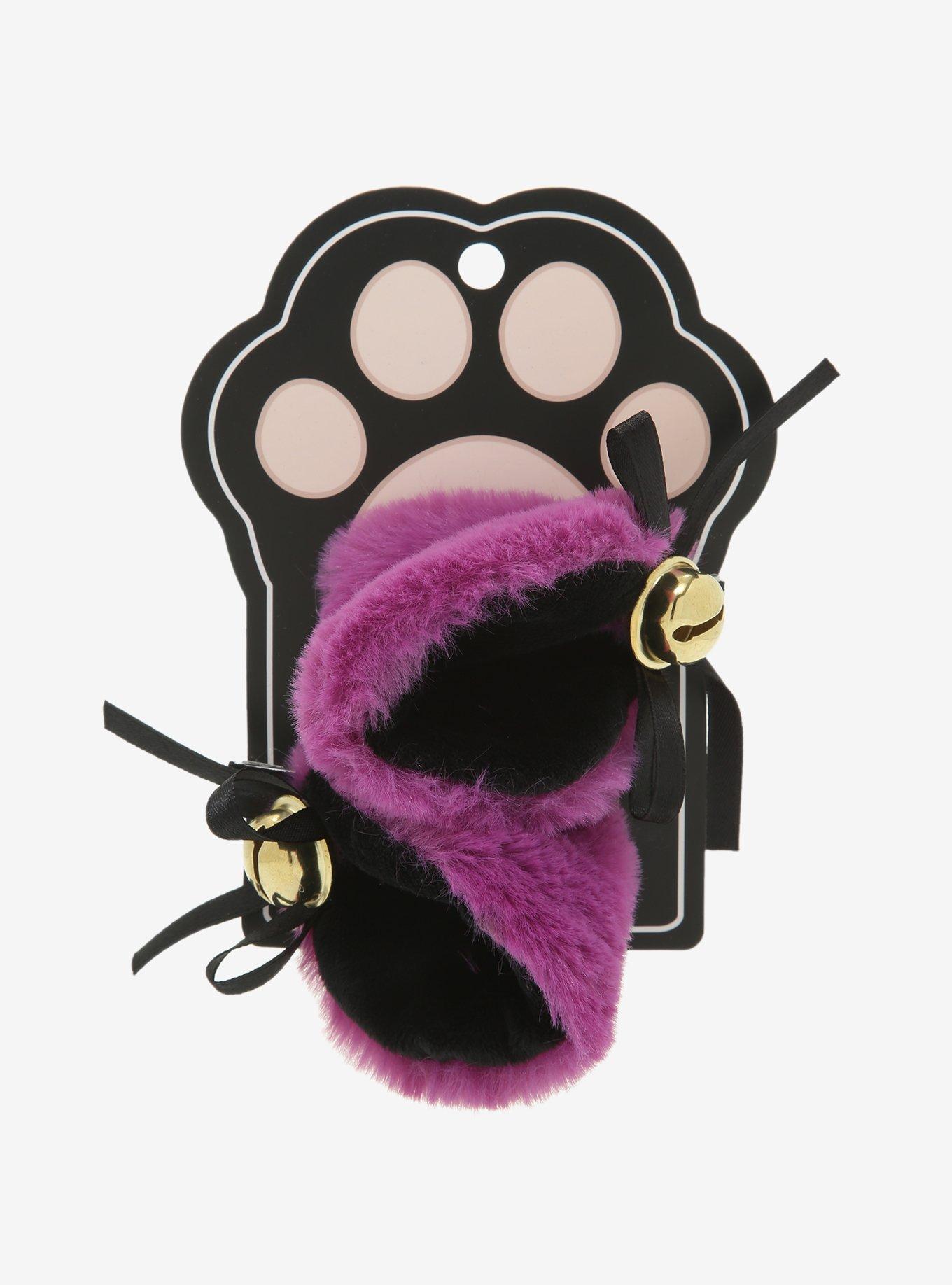 Purple & Black Cat Ears Hair Clip Set, , alternate