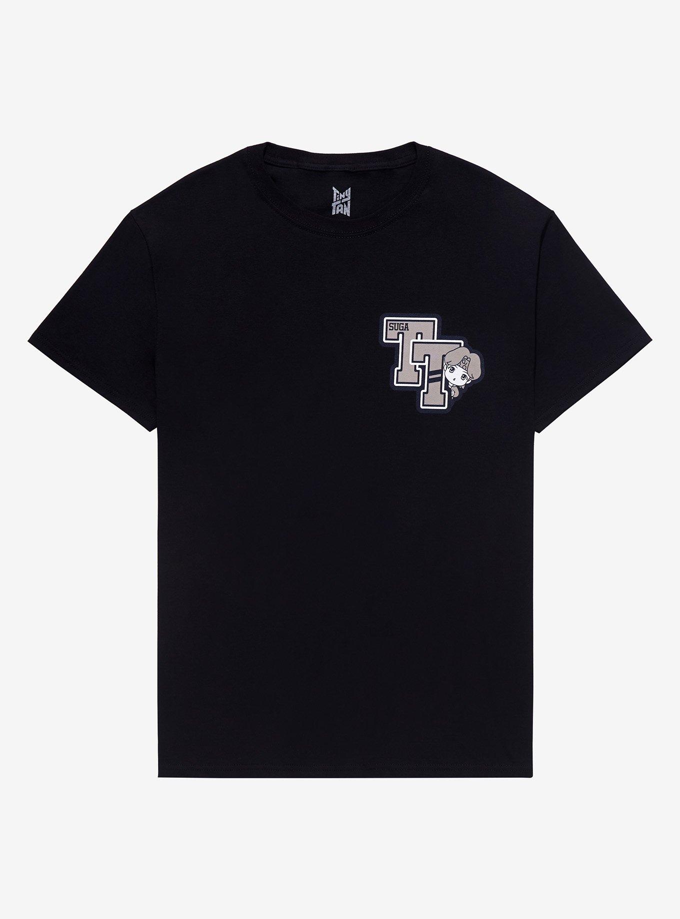 TinyTAN Suga Athletic T-Shirt Inspired By BTS Hot Topic Exclusive, BLACK, alternate