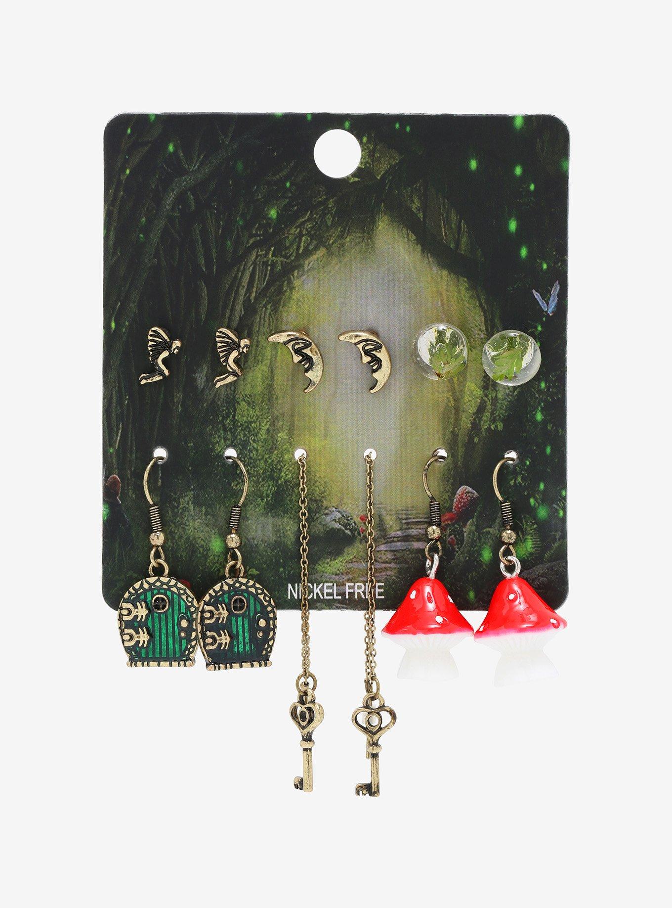 Mushroom Magic Door Earring Set, , alternate