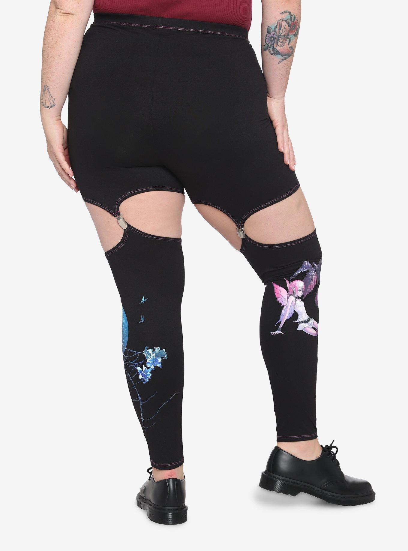 Fairies By Trick Garter Leggings Plus Size, MULTI, alternate