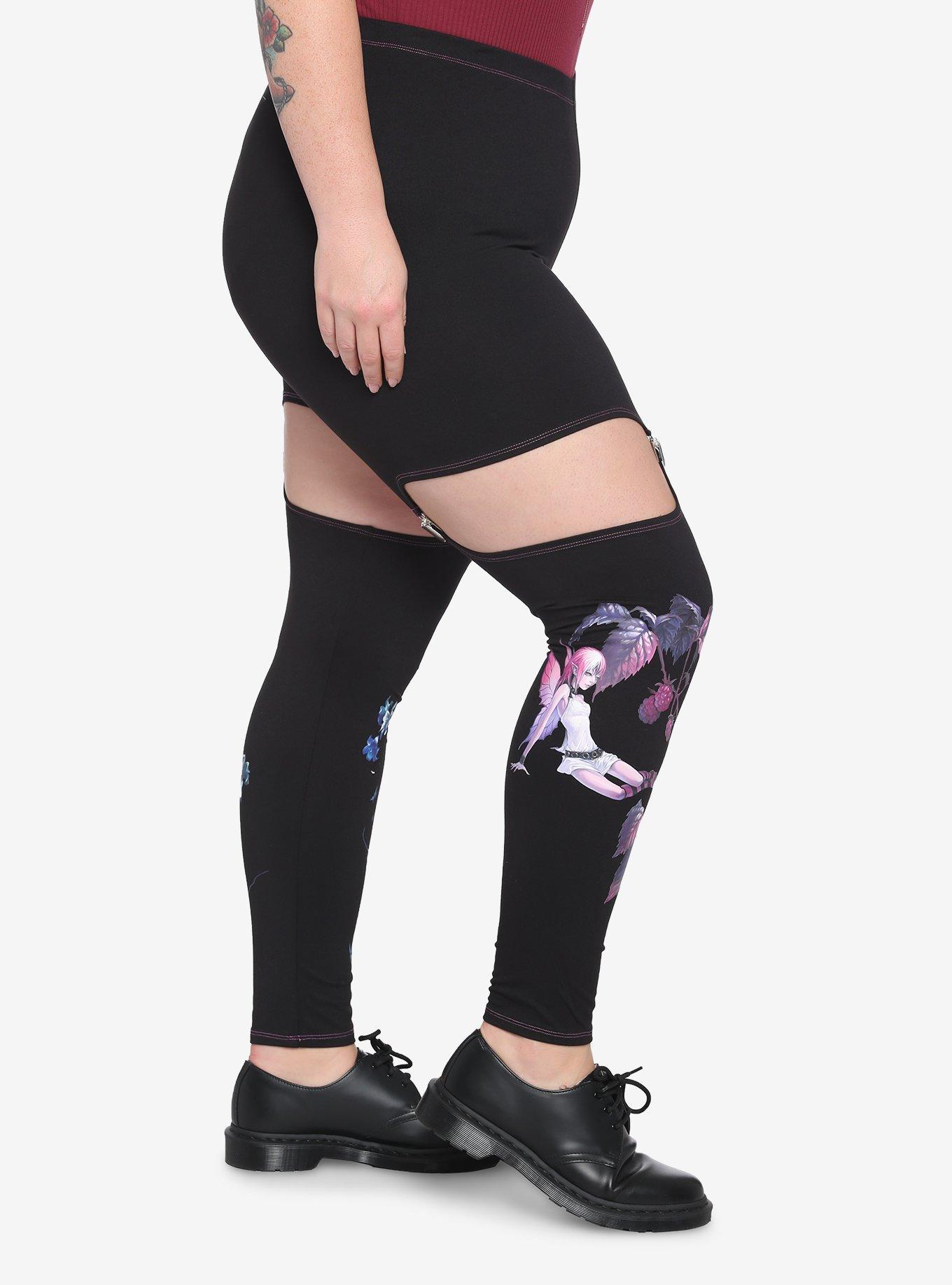 Fairies By Trick Garter Leggings Plus Size, MULTI, alternate