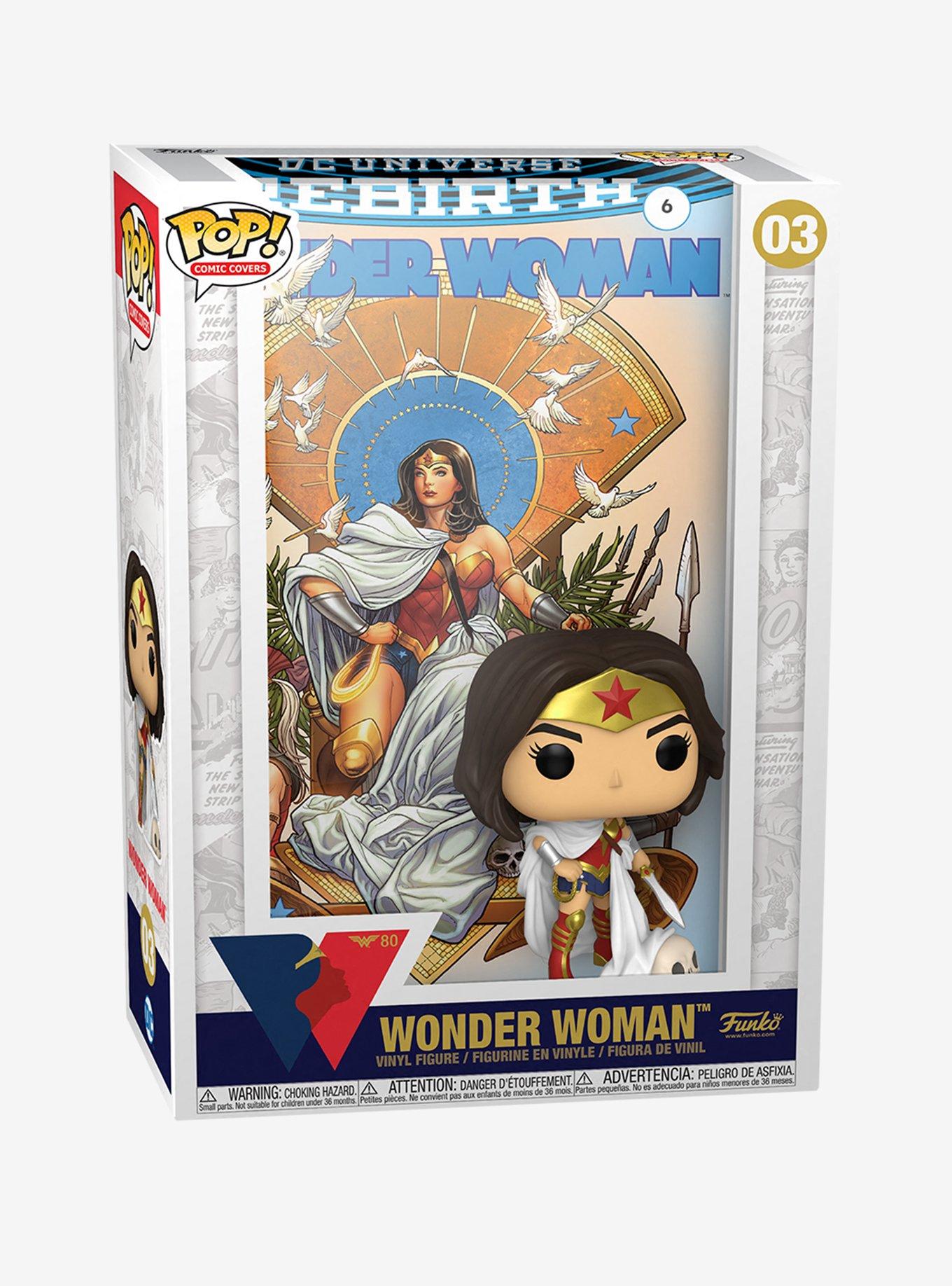 Funko Pop! Comic Covers Wonder Woman 80th Anniversary Wonder Woman Rebirth Vinyl Figure, , alternate