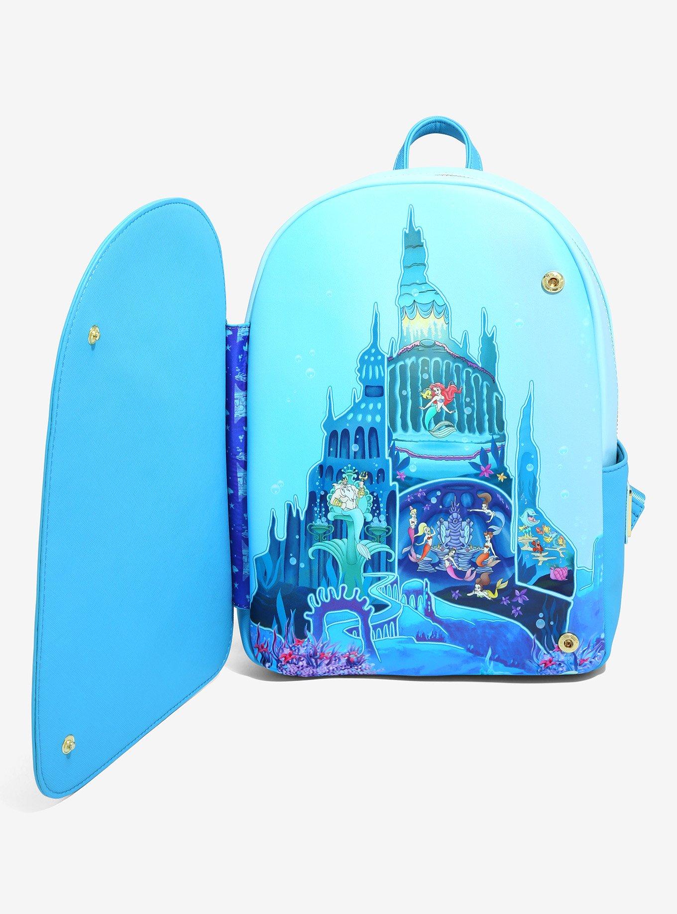 Loungefly Disney The Little Mermaid Castle Mini Backpack - BoxLunch Exclusive, , alternate