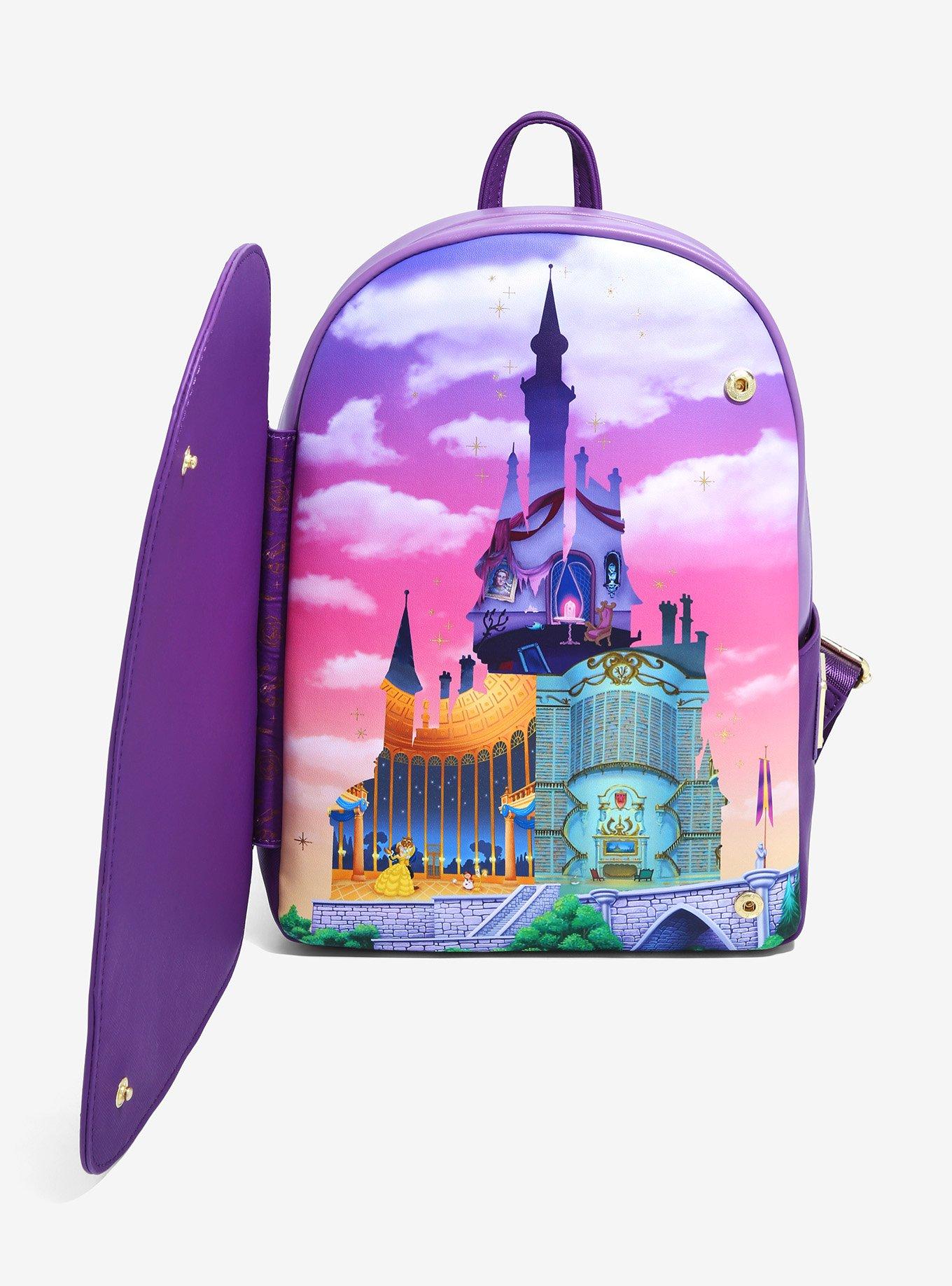 Loungefly Disney Beauty and the Beast Castle Portrait Mini Backpack - BoxLunch Exclusive, , alternate