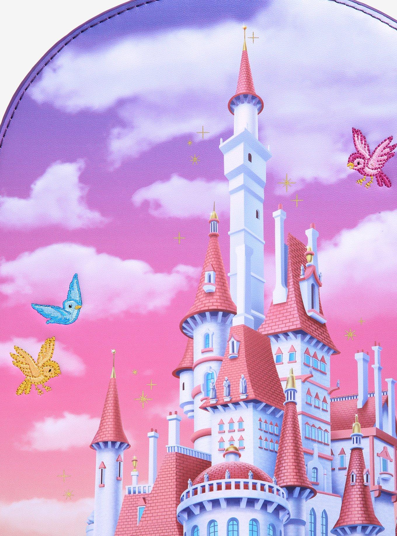 Loungefly Disney Beauty and the Beast Castle Portrait Mini Backpack - BoxLunch Exclusive, , alternate