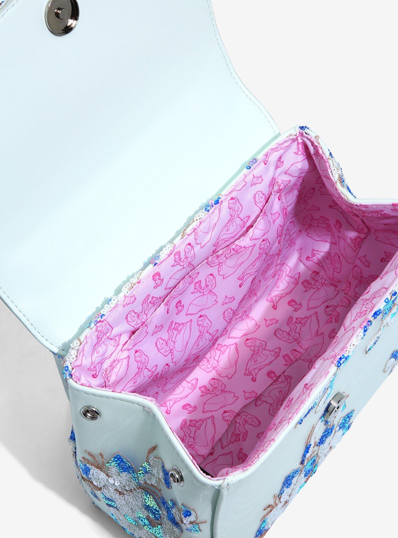 Loungefly Disney Alice in Wonderland Alice & Dinah Floral Sequin Handbag - BoxLunch Exclusive, , alternate