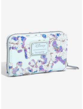 Loungefly Disney Alice in Wonderland Alice & Dinah Floral Sequin Wallet - BoxLunch Exclusive, , hi-res