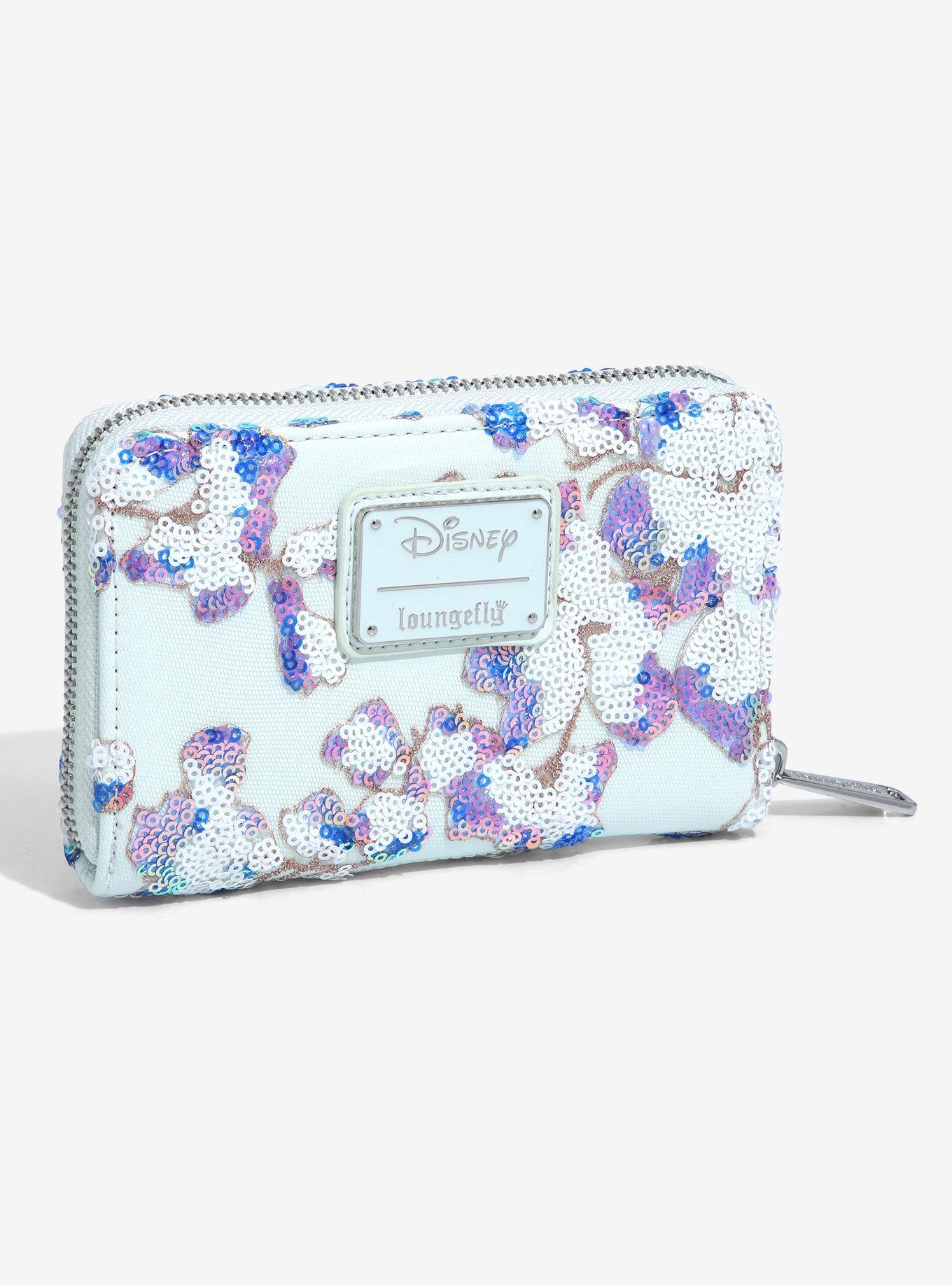 Loungefly Disney Alice in Wonderland Alice & Dinah Floral Sequin Wallet - BoxLunch Exclusive, , hi-res