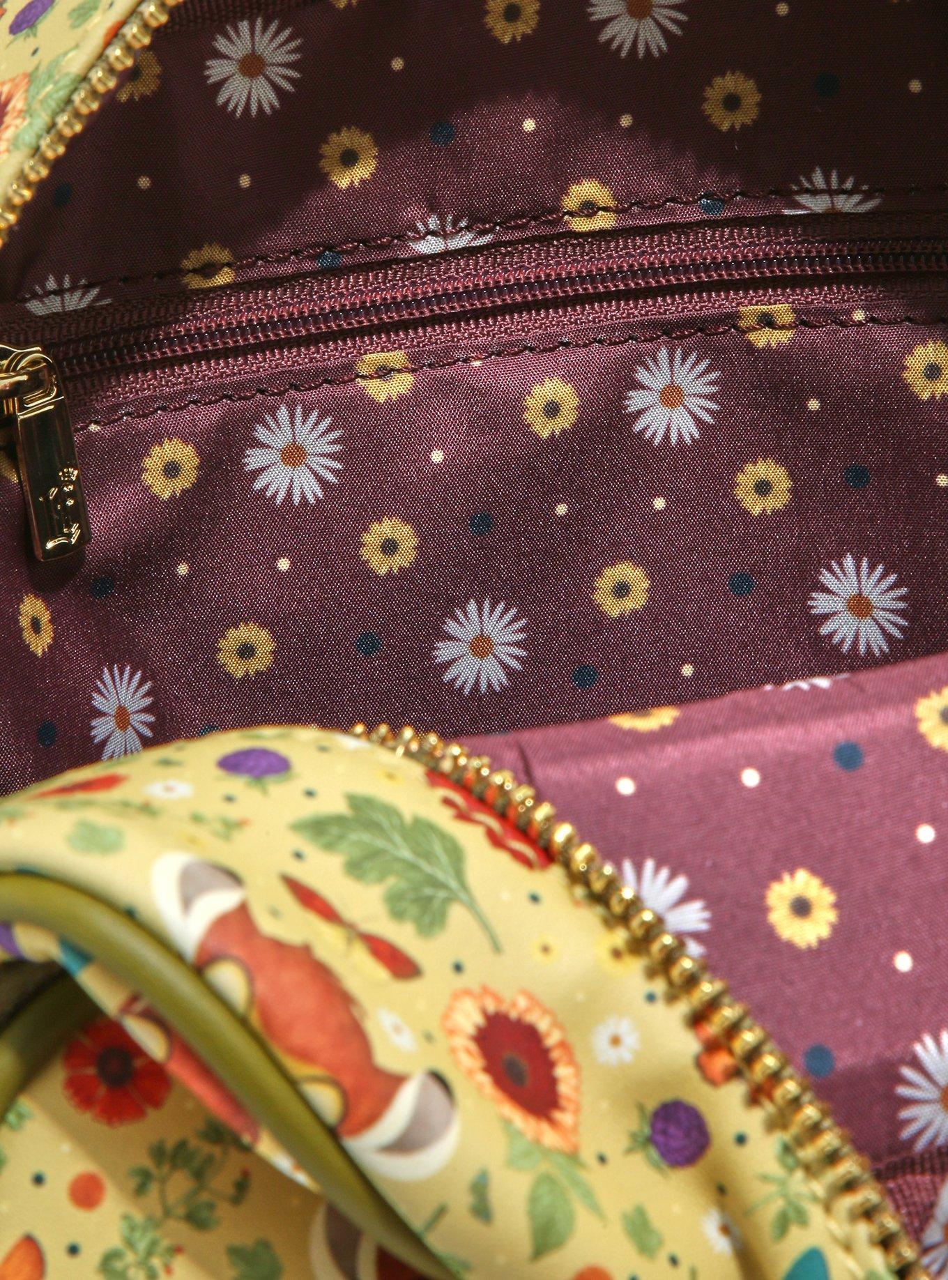 Loungefly Disney Bambi Floral Portrait Allover Print Crossbody Bag, , alternate