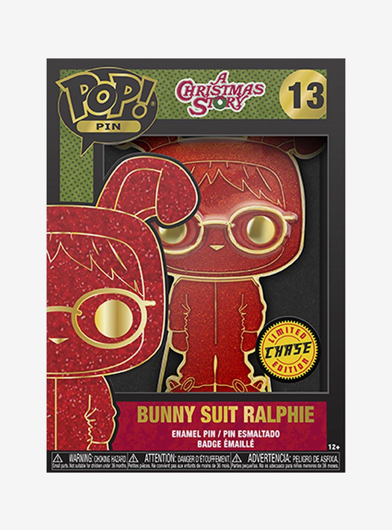 Funko Pop! A Christmas Story Bunny Suit Ralphie Large Enamel Pin, , alternate