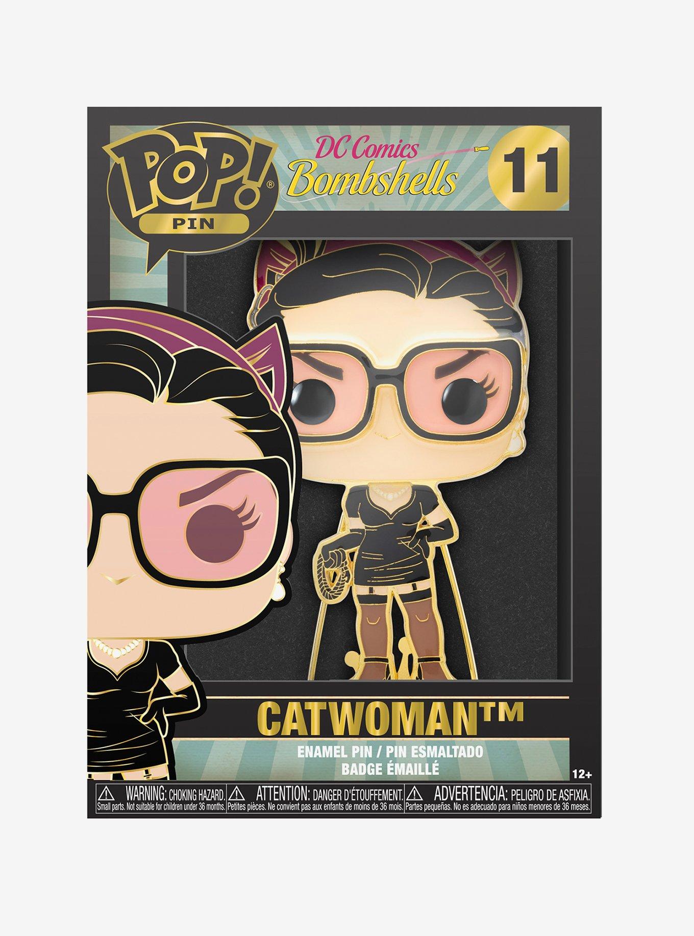 Funko Pop! DC Comics Bombshells Catwoman Large Enamel Pin, , alternate