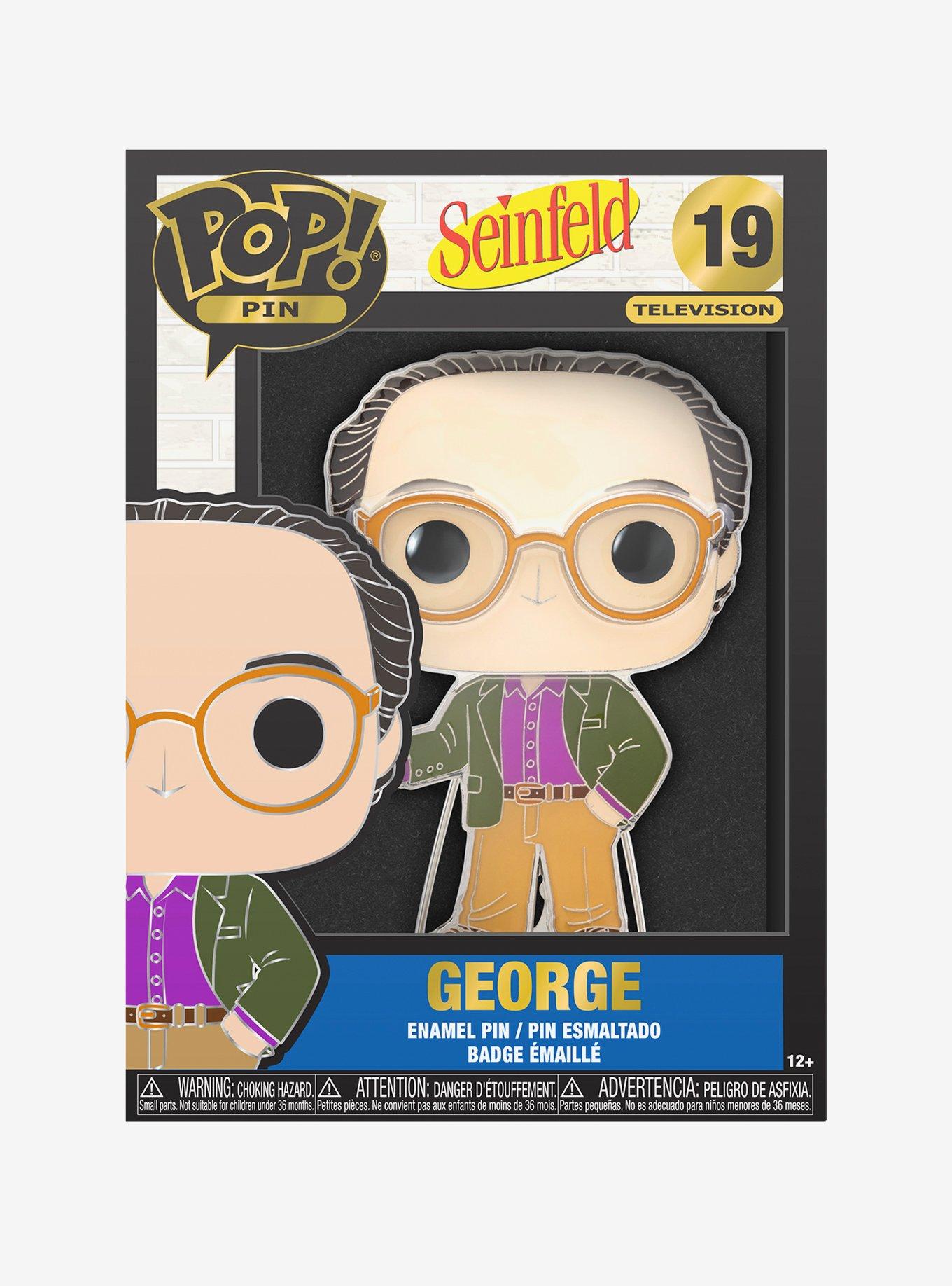 Funko Pop! Television Seinfeld George Costanza Large Enamel Pin, , alternate
