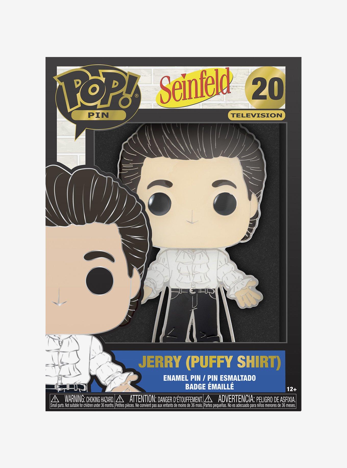Funko Pop! Pin Television Seinfeld Jerry (Puffy Shirt) Large Enamel Pin, , alternate