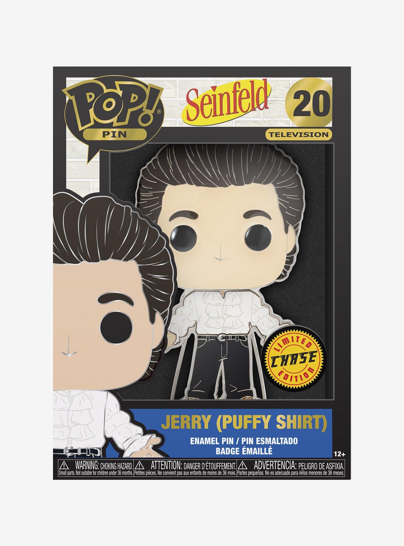 Funko Pop! Pin Television Seinfeld Jerry (Puffy Shirt) Large Enamel Pin, , alternate