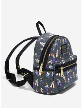 Loungefly Disney Villains Chibi Allover Print Mini Backpack -  BoxLunch Exclusive, , hi-res
