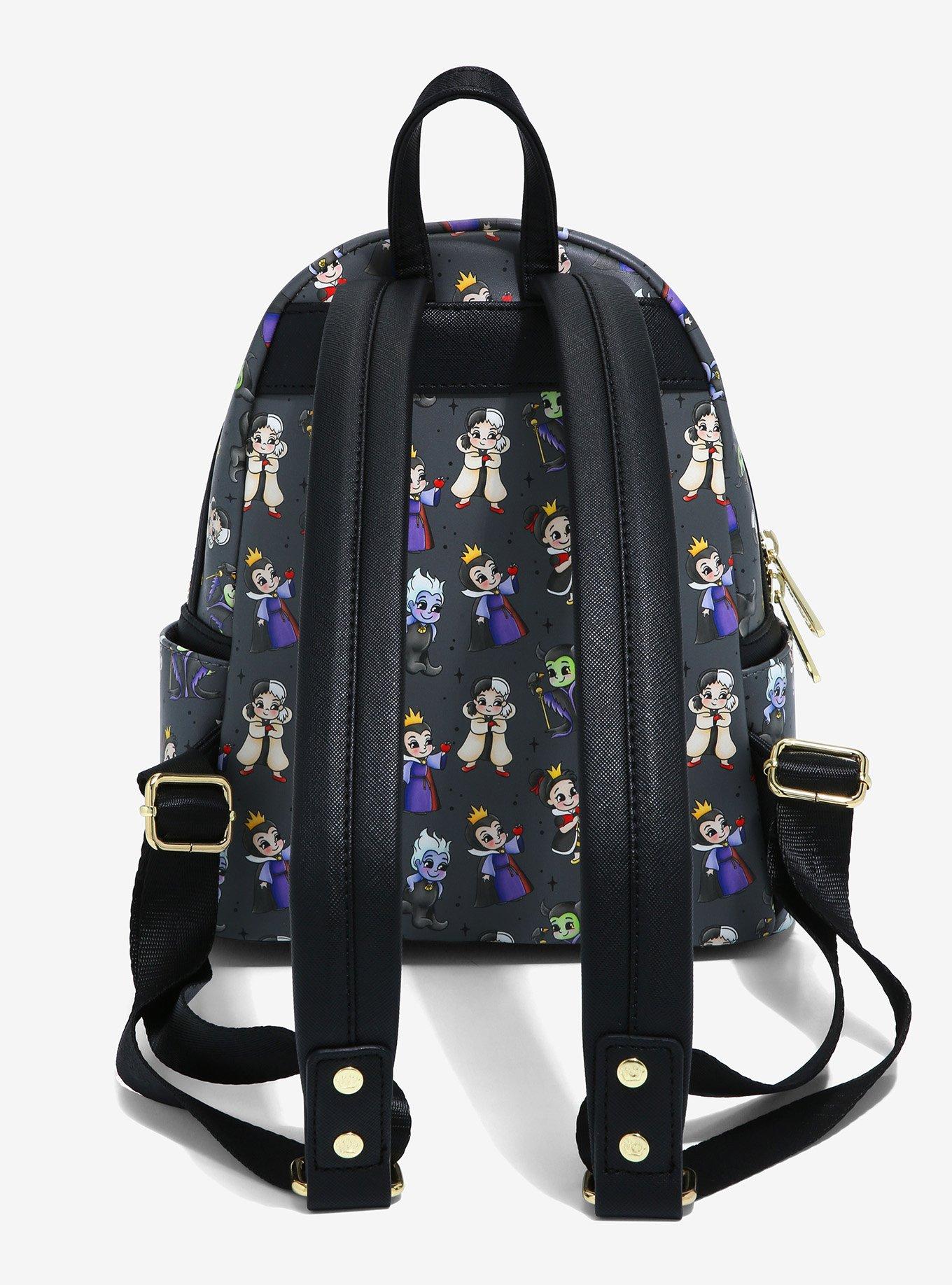 Loungefly Disney Villains Chibi Allover Print Mini Backpack -  BoxLunch Exclusive, , alternate