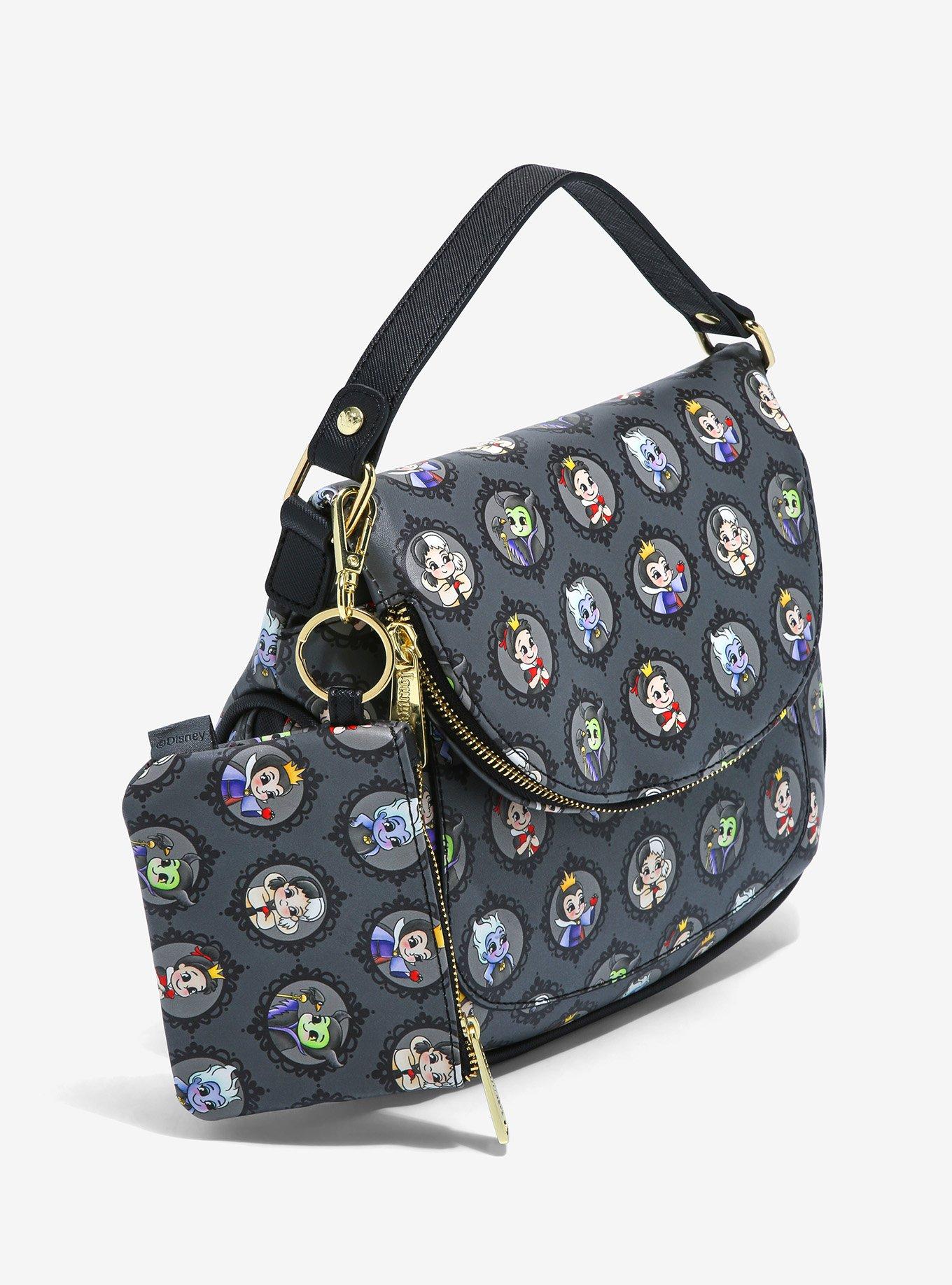 Loungefly Disney Villains Chibi Portraits Crossbody Bag & Coin Purse Set - BoxLunch Exclusive, , alternate