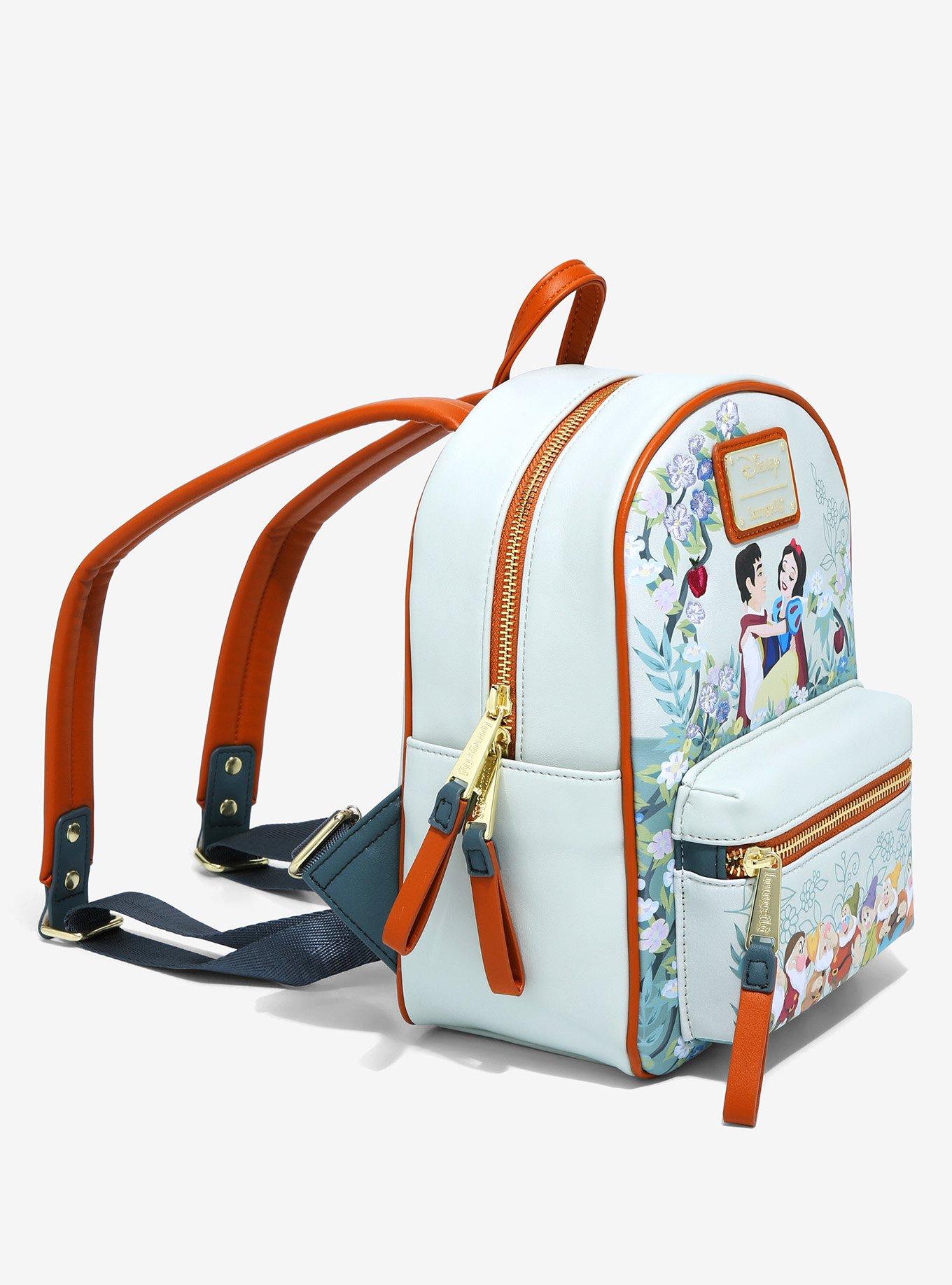 Loungefly Disney Snow White and the Seven Dwarfs Floral Mini Backpack - BoxLunch Exclusive, , alternate