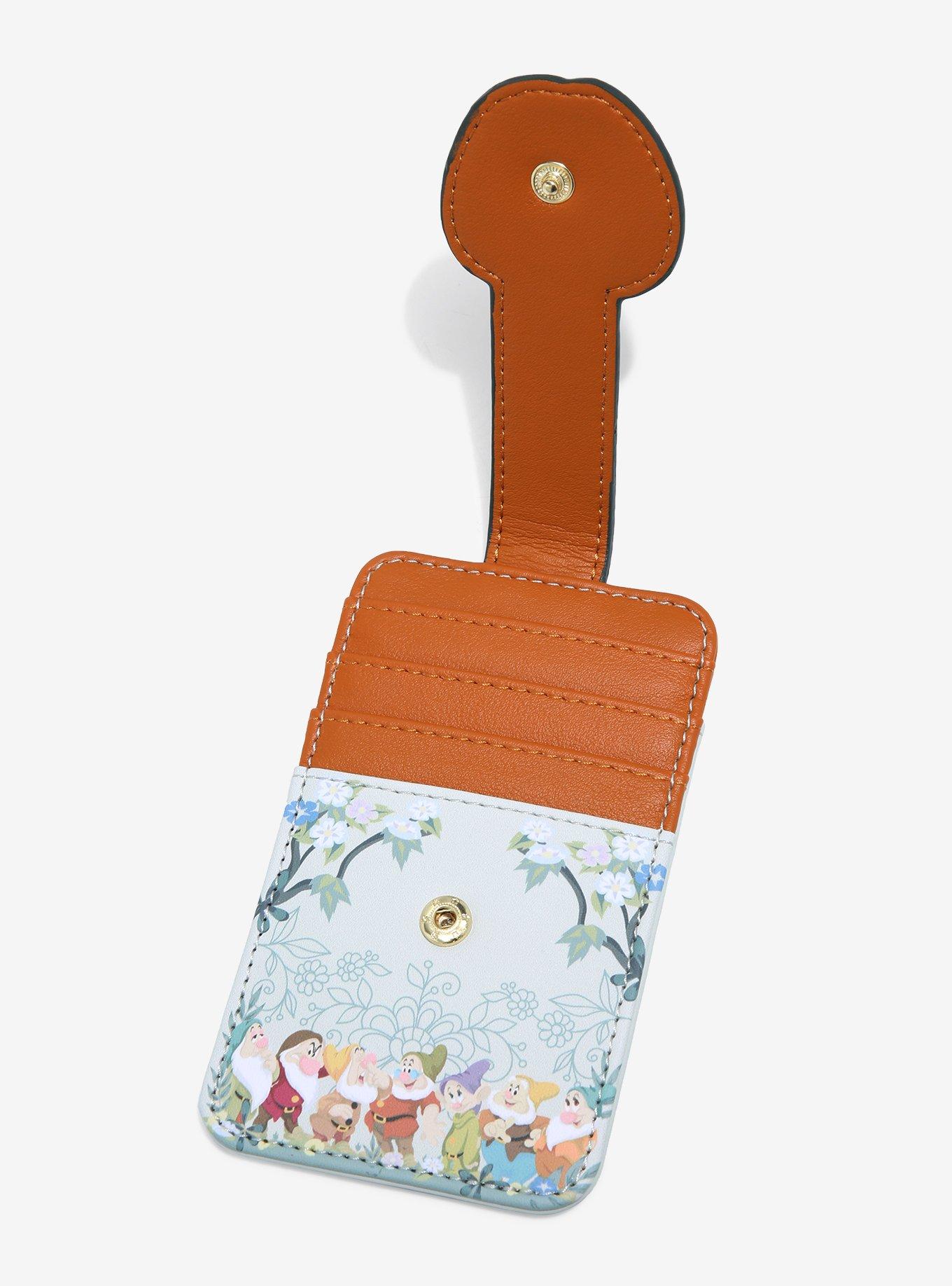 Loungefly Disney Snow White and the Seven Dwarfs Group Portrait Floral Cardholder - BoxLunch Exclusive, , alternate