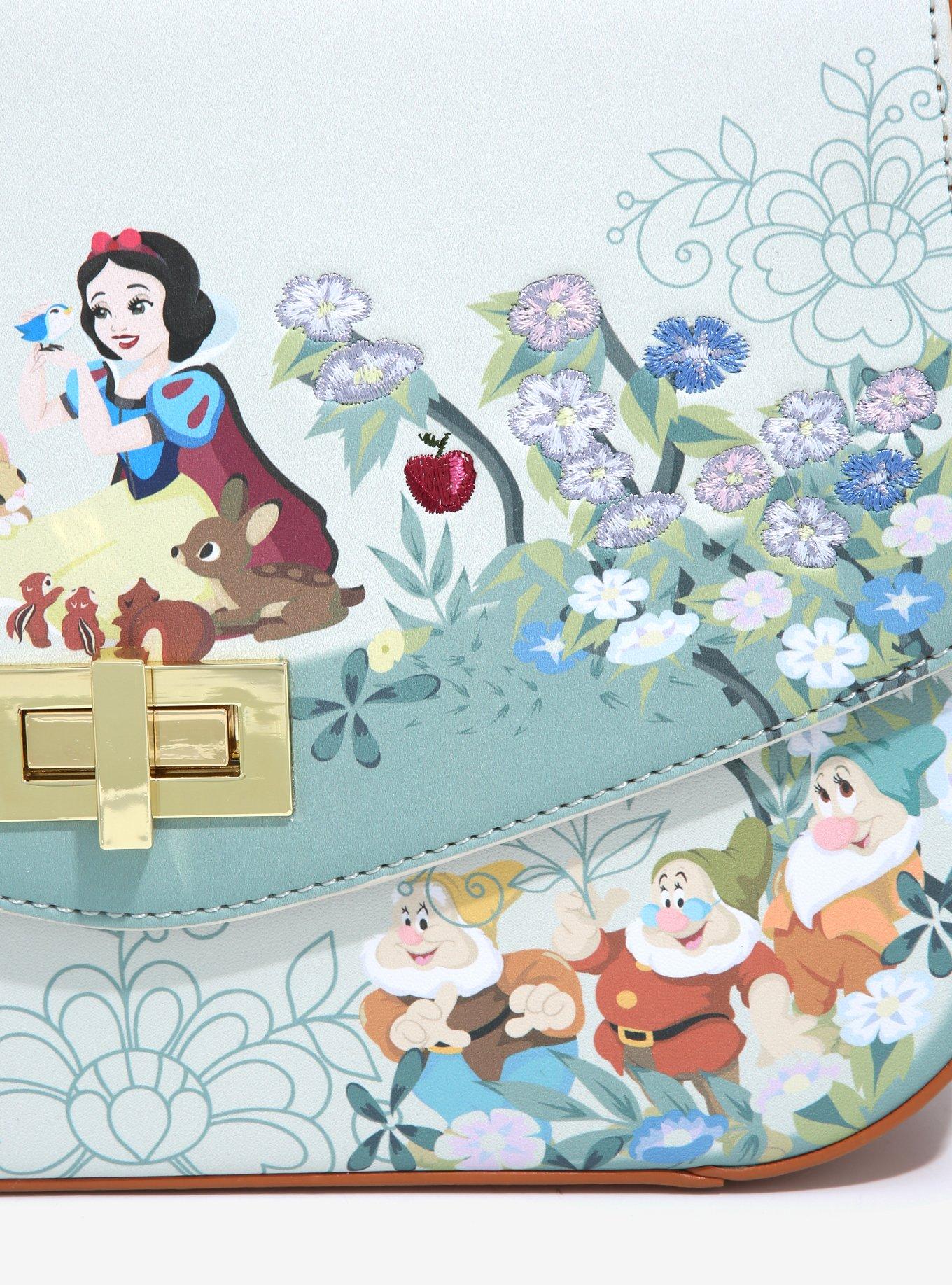Loungefly Disney Snow White and the Seven Dwarfs Animal Friends & Characters Floral Handbag - BoxLunch Exclusive, , alternate