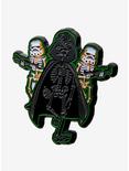 Star Wars Darth Vader Stormtrooper Skeleton Glow Enamel Pin, , alternate