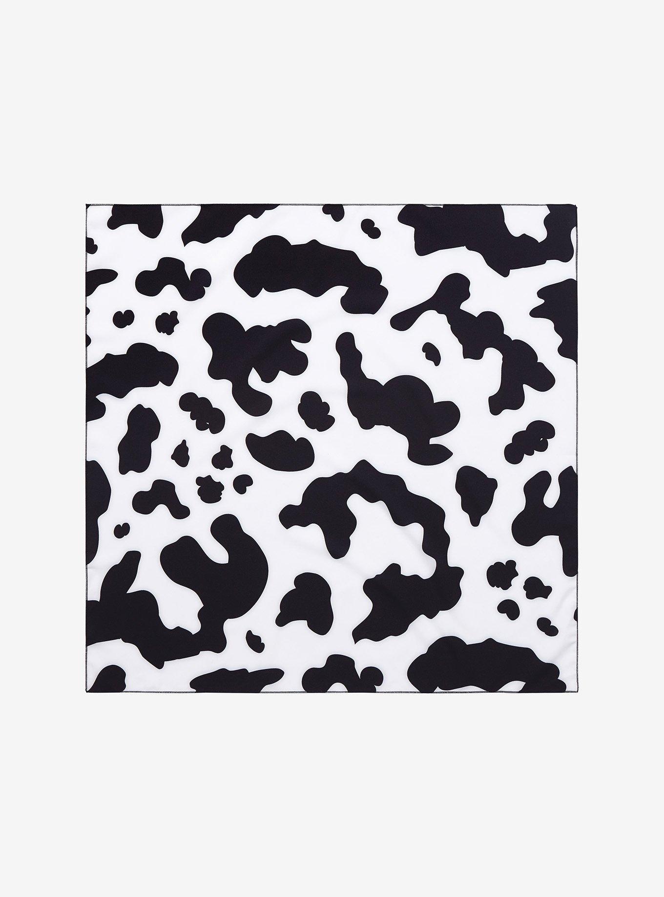 Cow Print Hair Scarf, , alternate