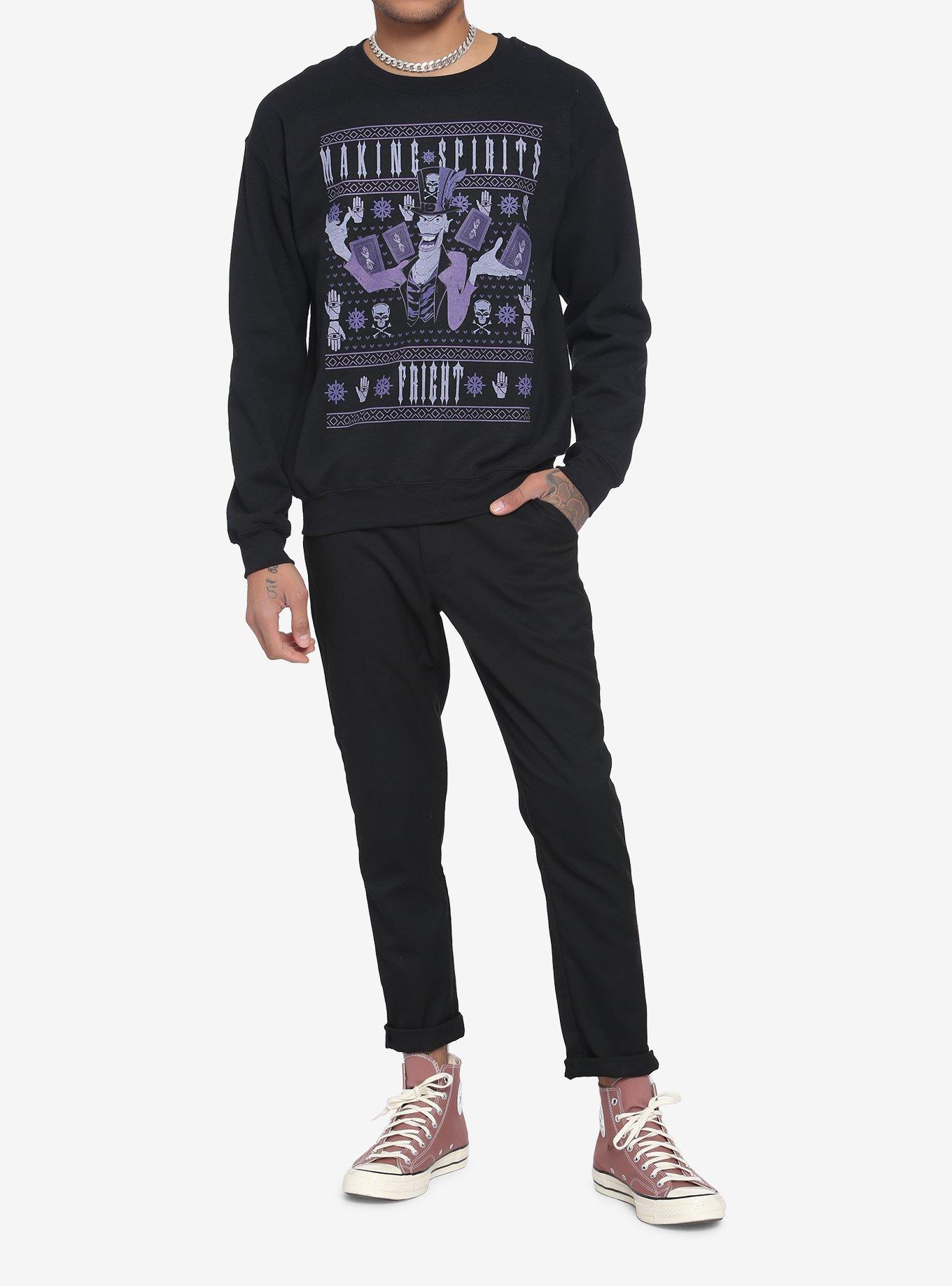 Disney Villains Facilier Holiday Sweatshirt, BLACK, alternate