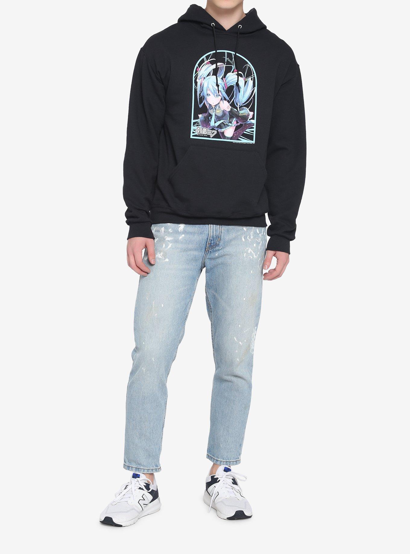Hatsune Miku Hoodie, BLACK, alternate