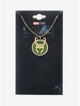 Marvel Loki Helmet Symbol Pendant Necklace, , alternate