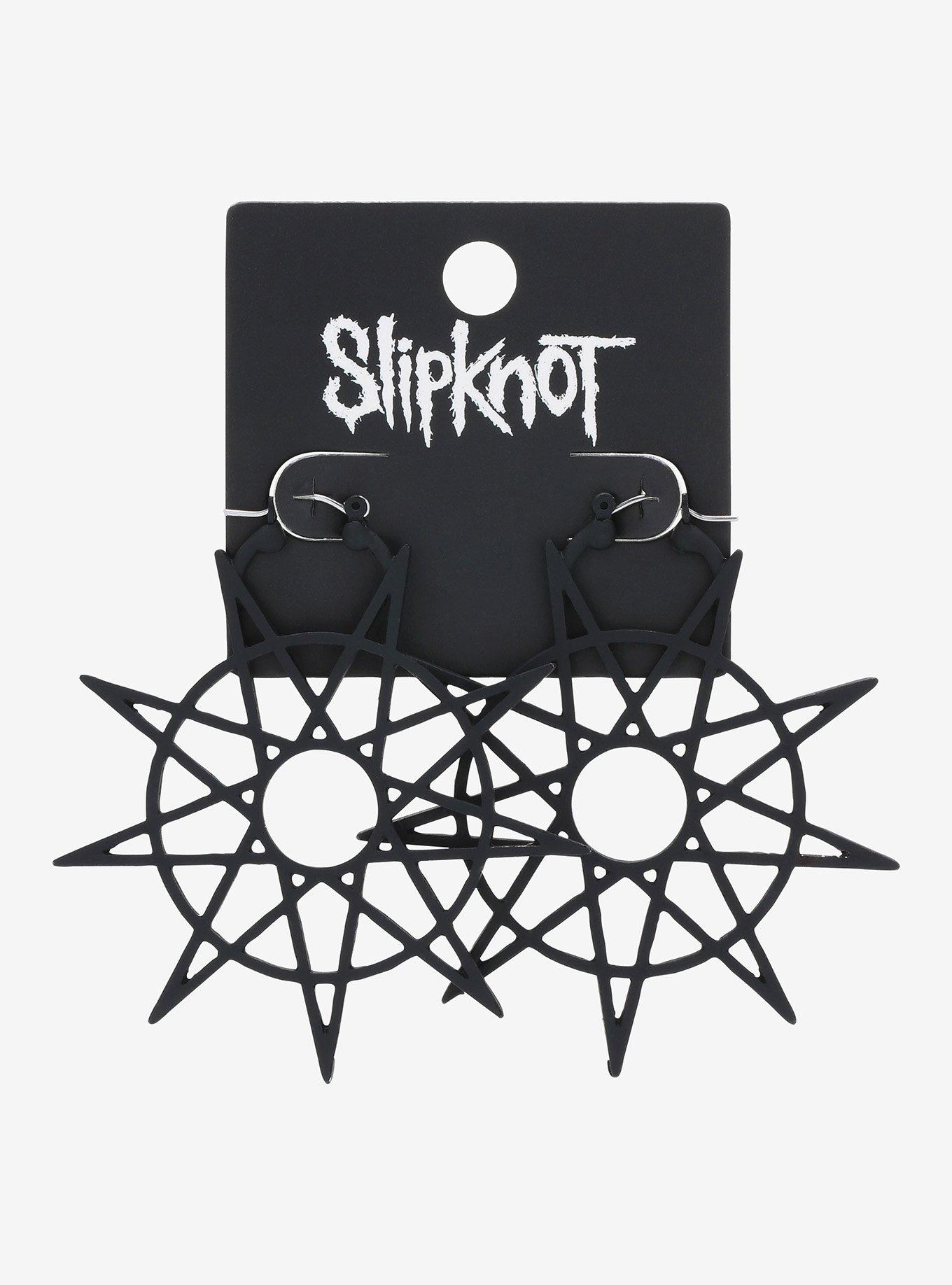 Slipknot Logo Hoop Earrings, , alternate