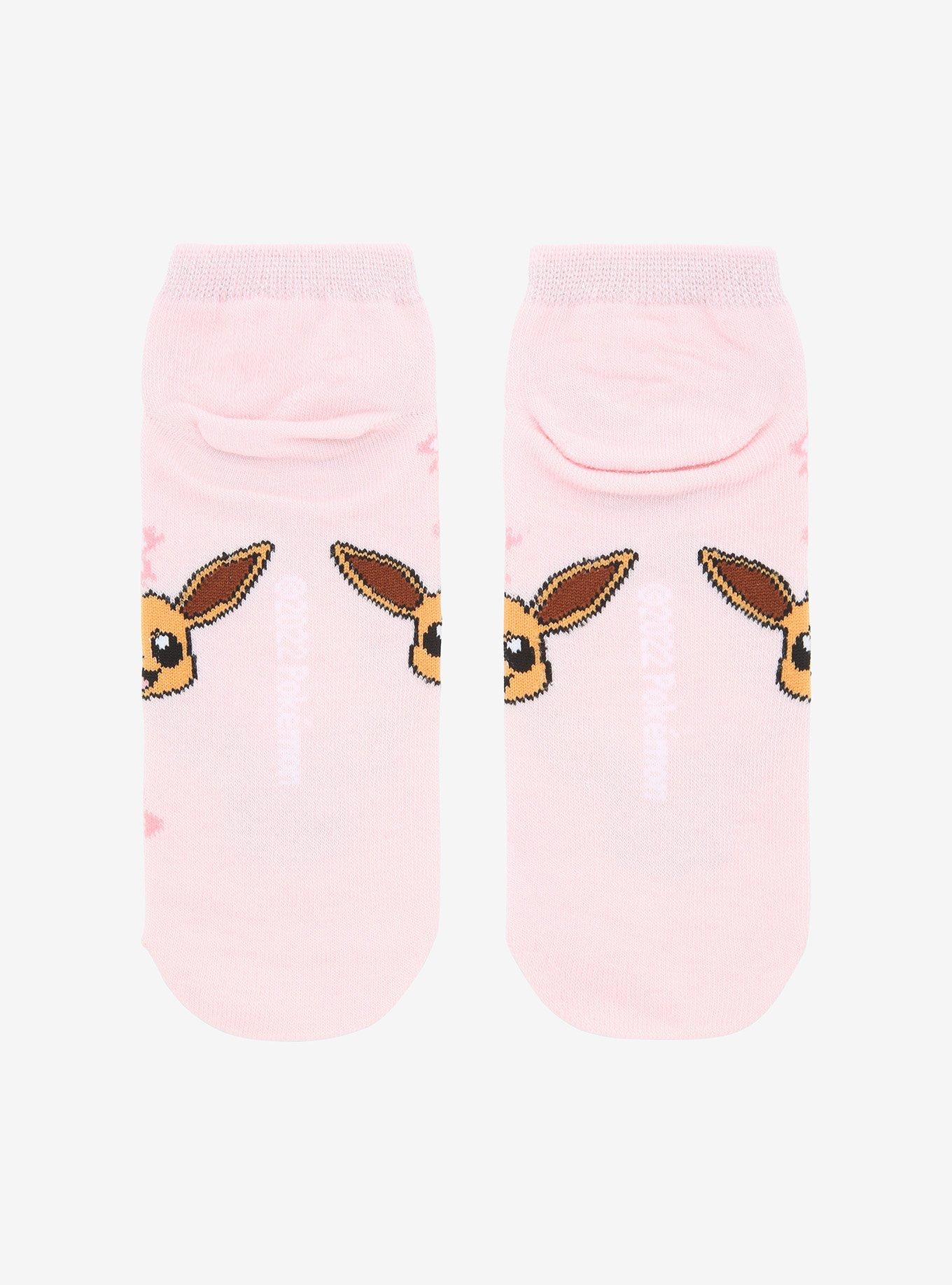 Pokemon Eevee Sakura No-Show Socks, , alternate