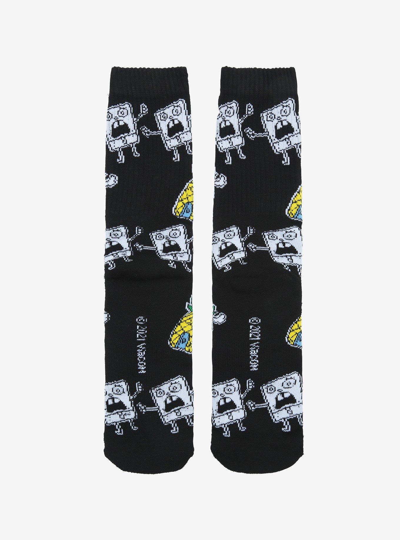 SpongeBob SquarePants DoodleBob Crew Socks, , alternate
