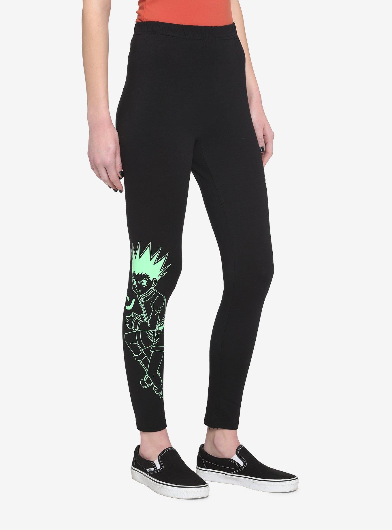 Hunter X Hunter Gon & Killua Line Art Leggings, MULTI, alternate