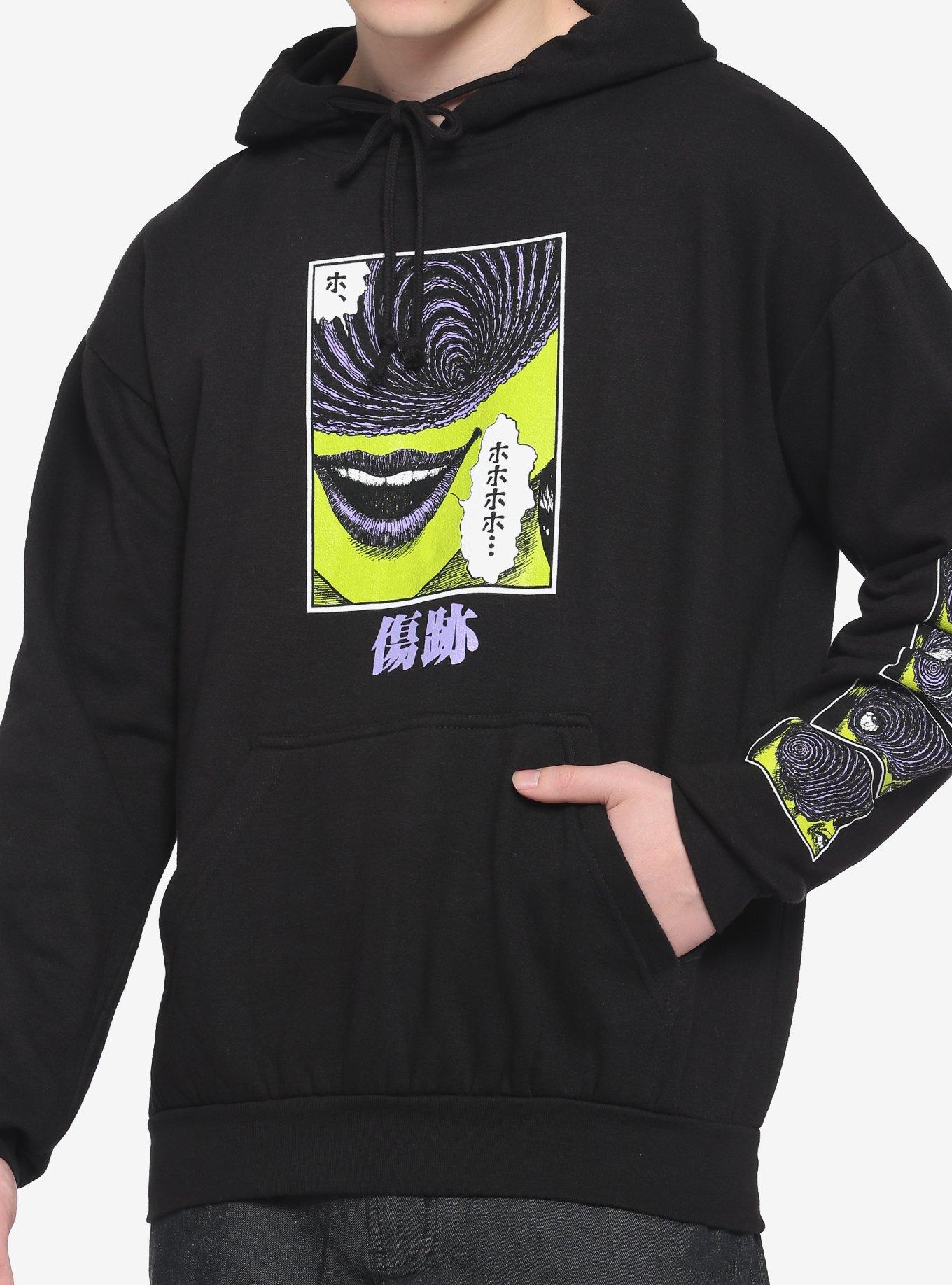 Junji ito uzumaki discount erosion kanji hoodie